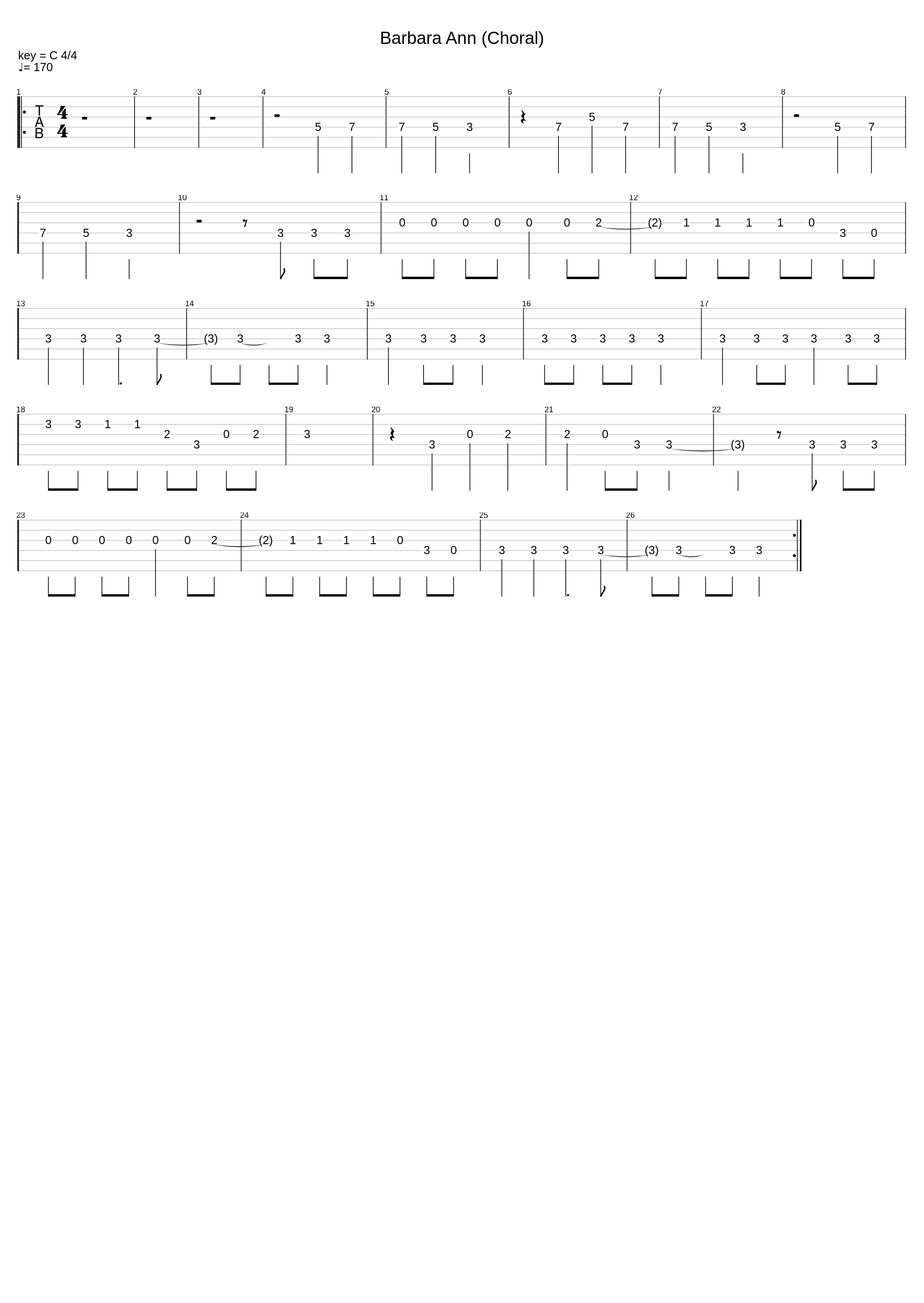 Barbara Ann (Choral)_The Beach Boys_1