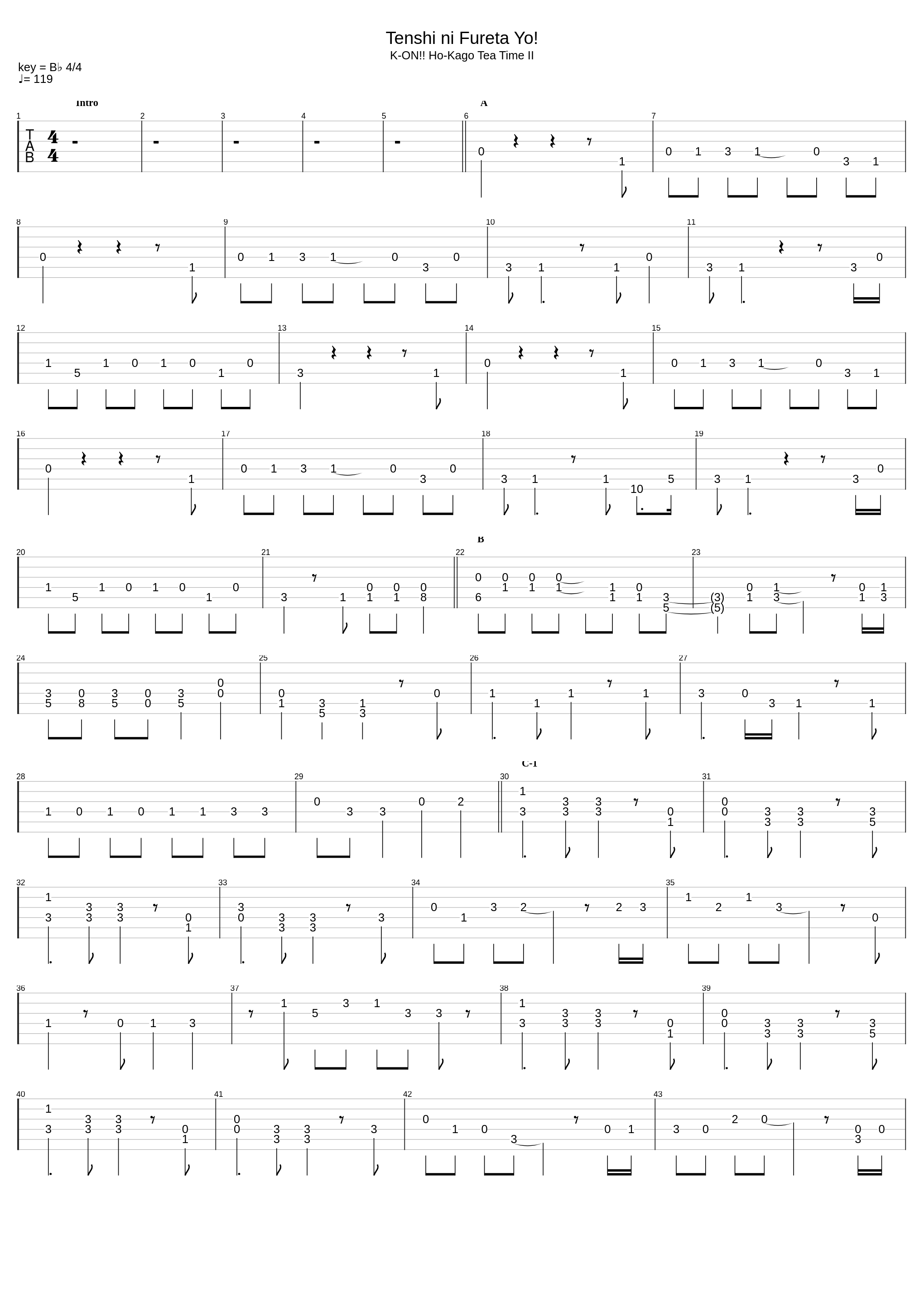 Tenshi ni Fureta Yo_Houkago Tea Time_1