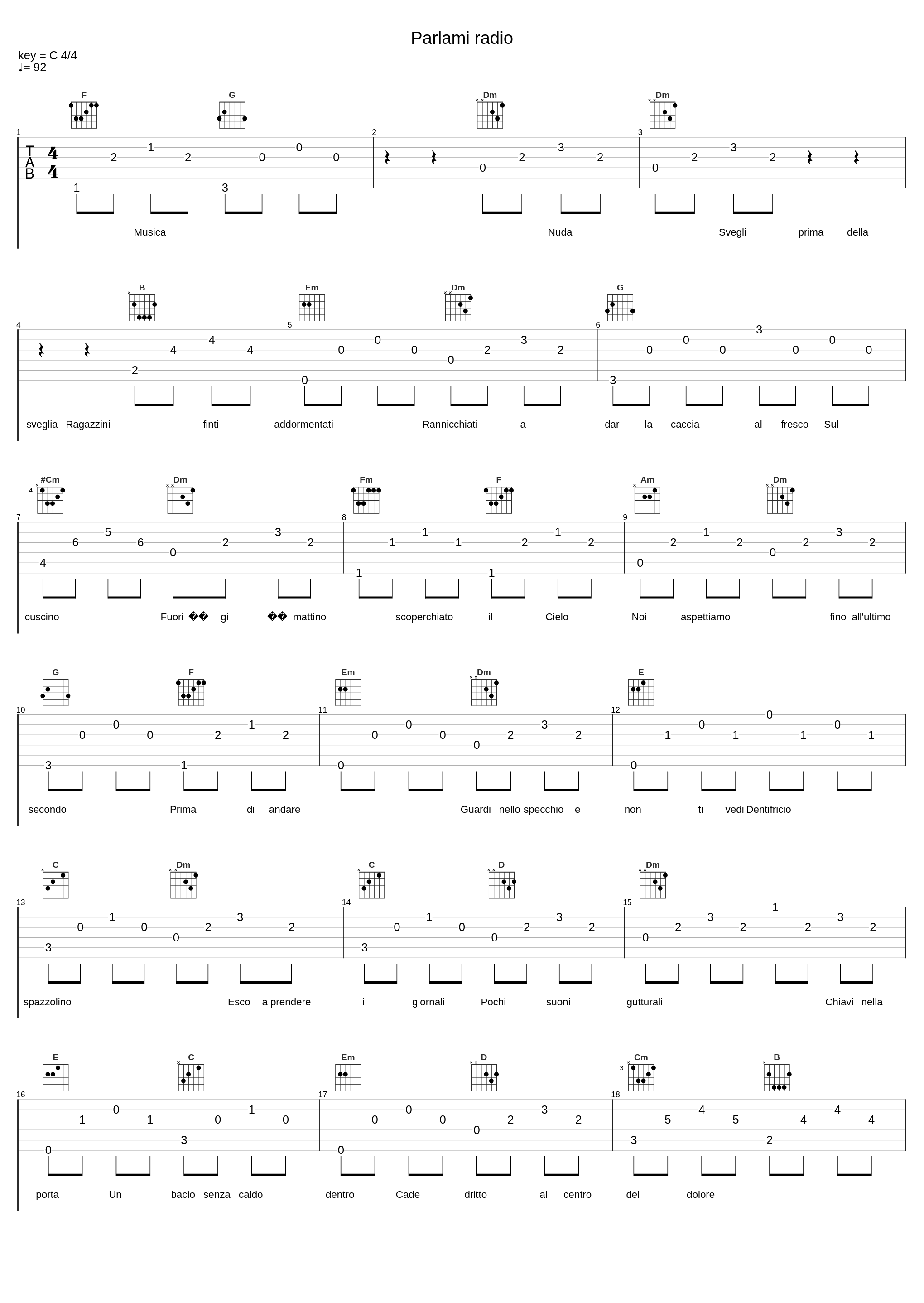 Parlami radio_Pacifico,Musica Nuda_1