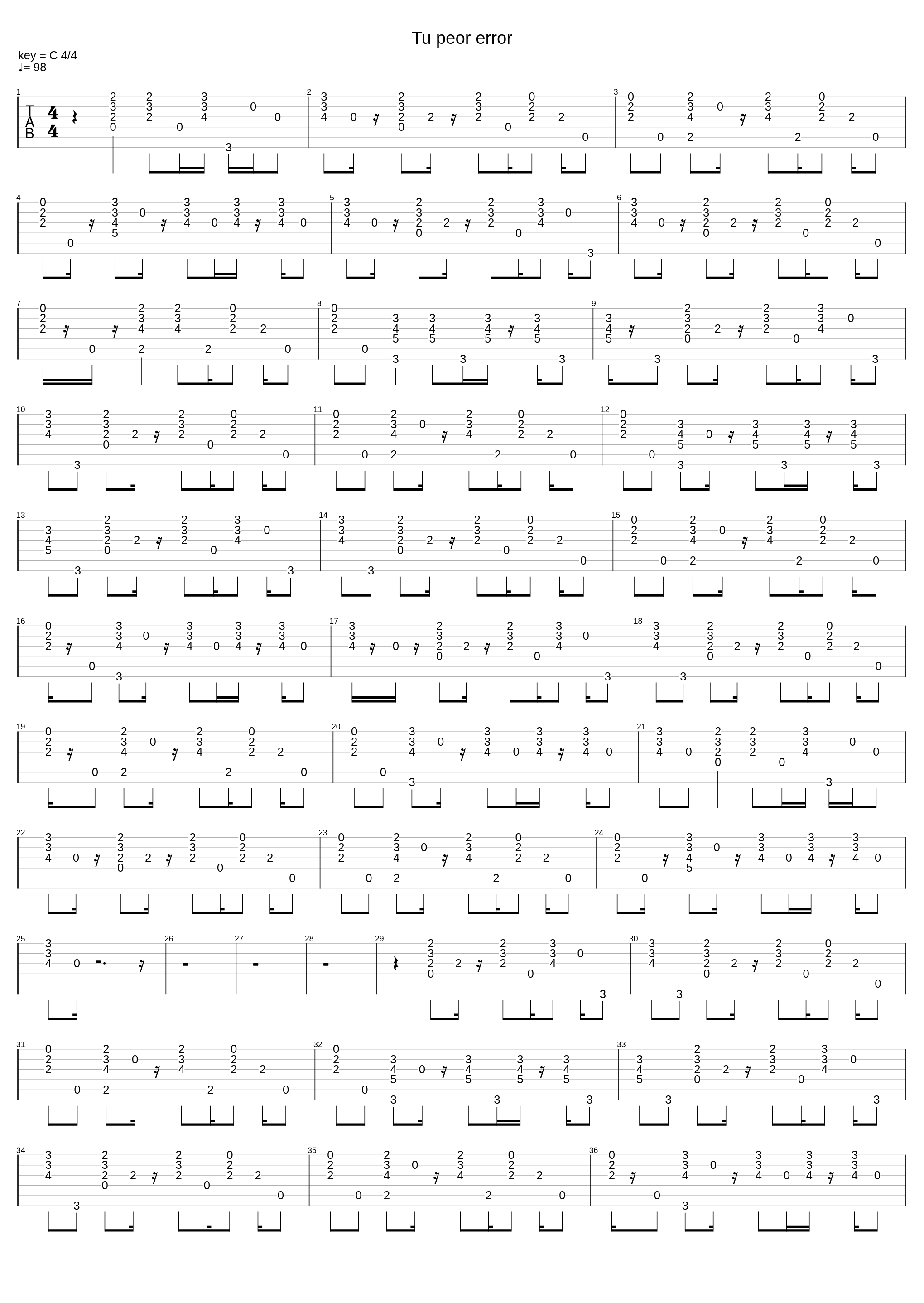 Tu Peor Error_La Quinta Estacion_1