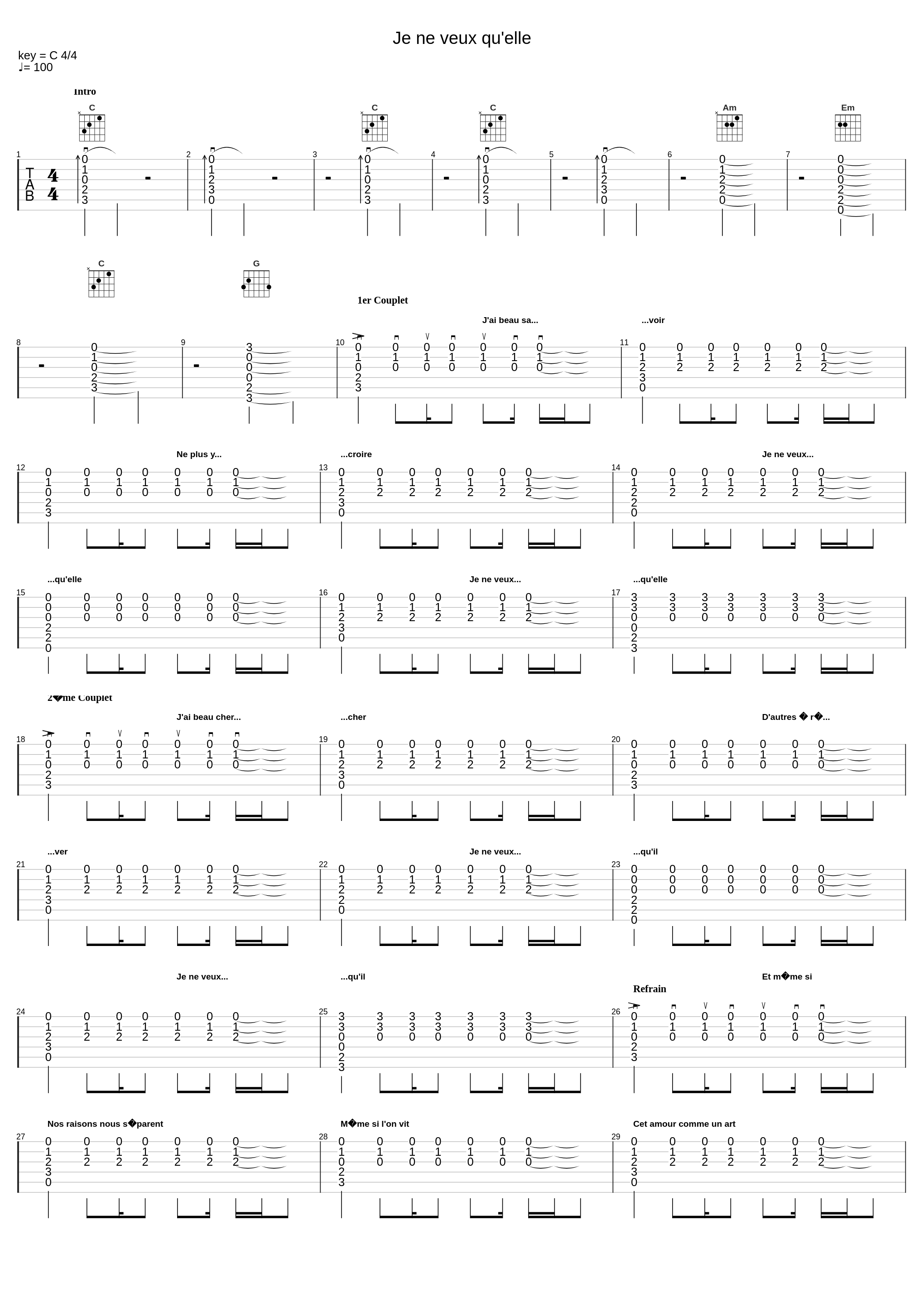 Je Ne Veux Qu'elle_Marc Lavoine_1