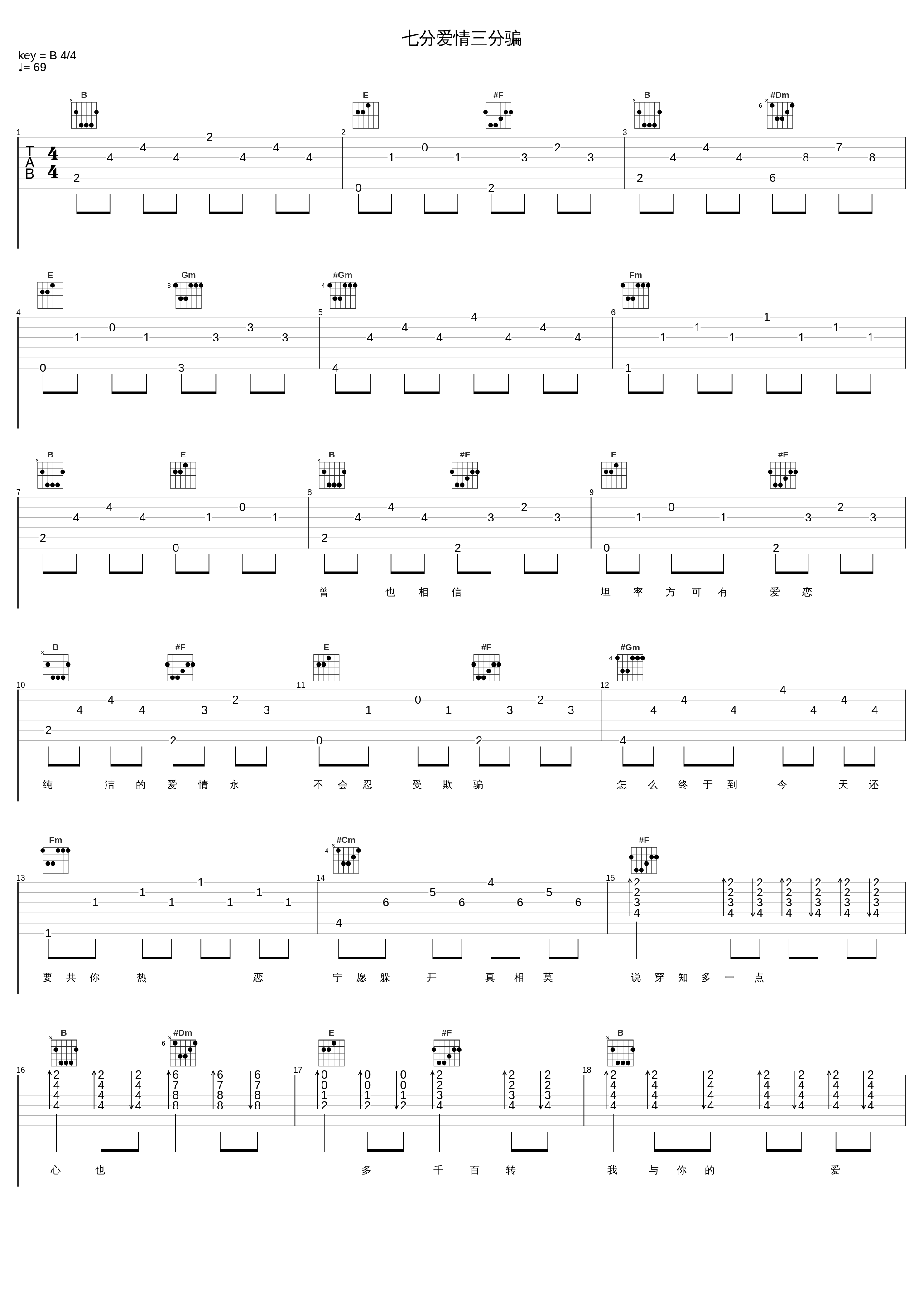 七分爱情三分骗_陈慧娴_1