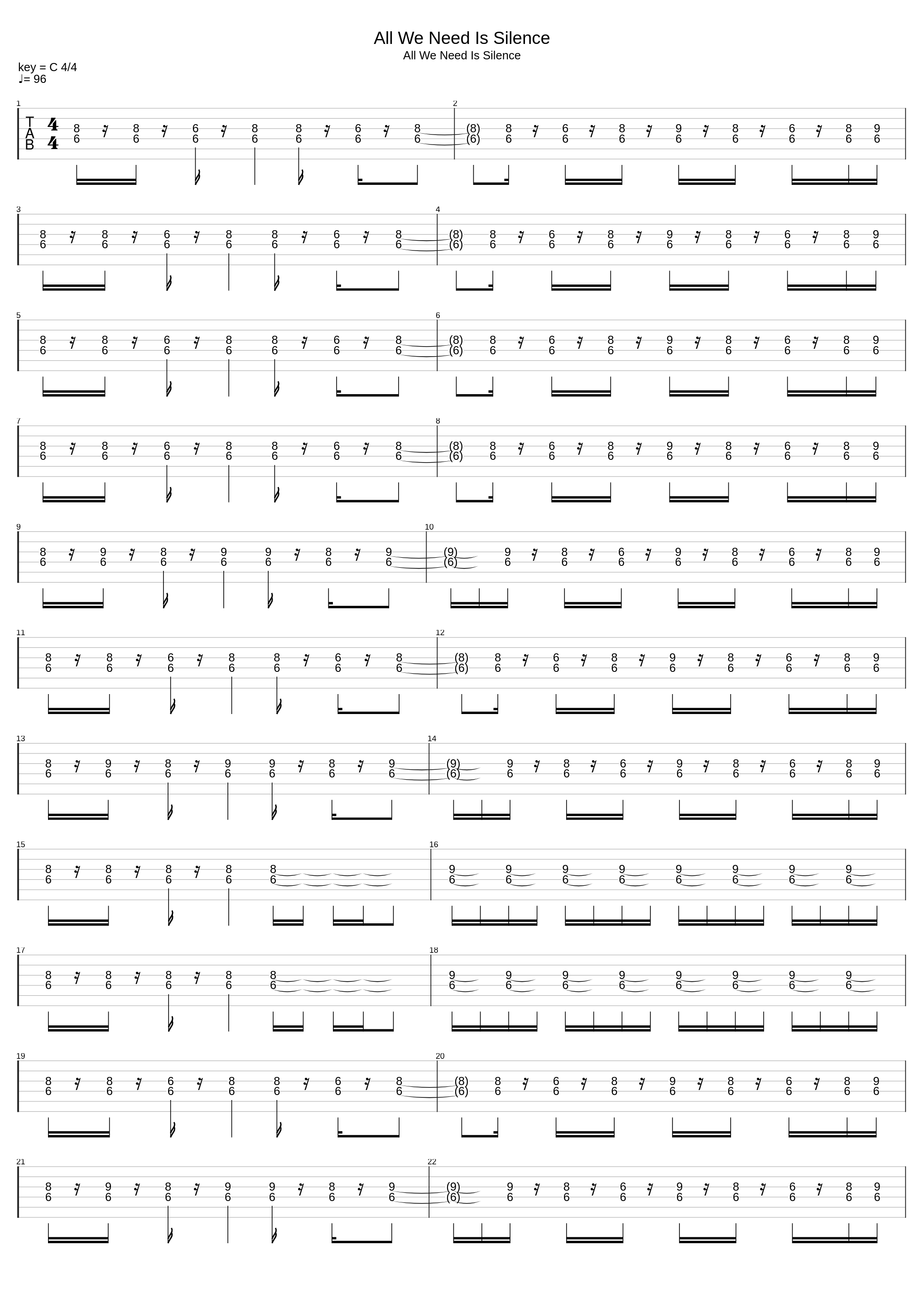 All We Need Is Silence_Slut_1