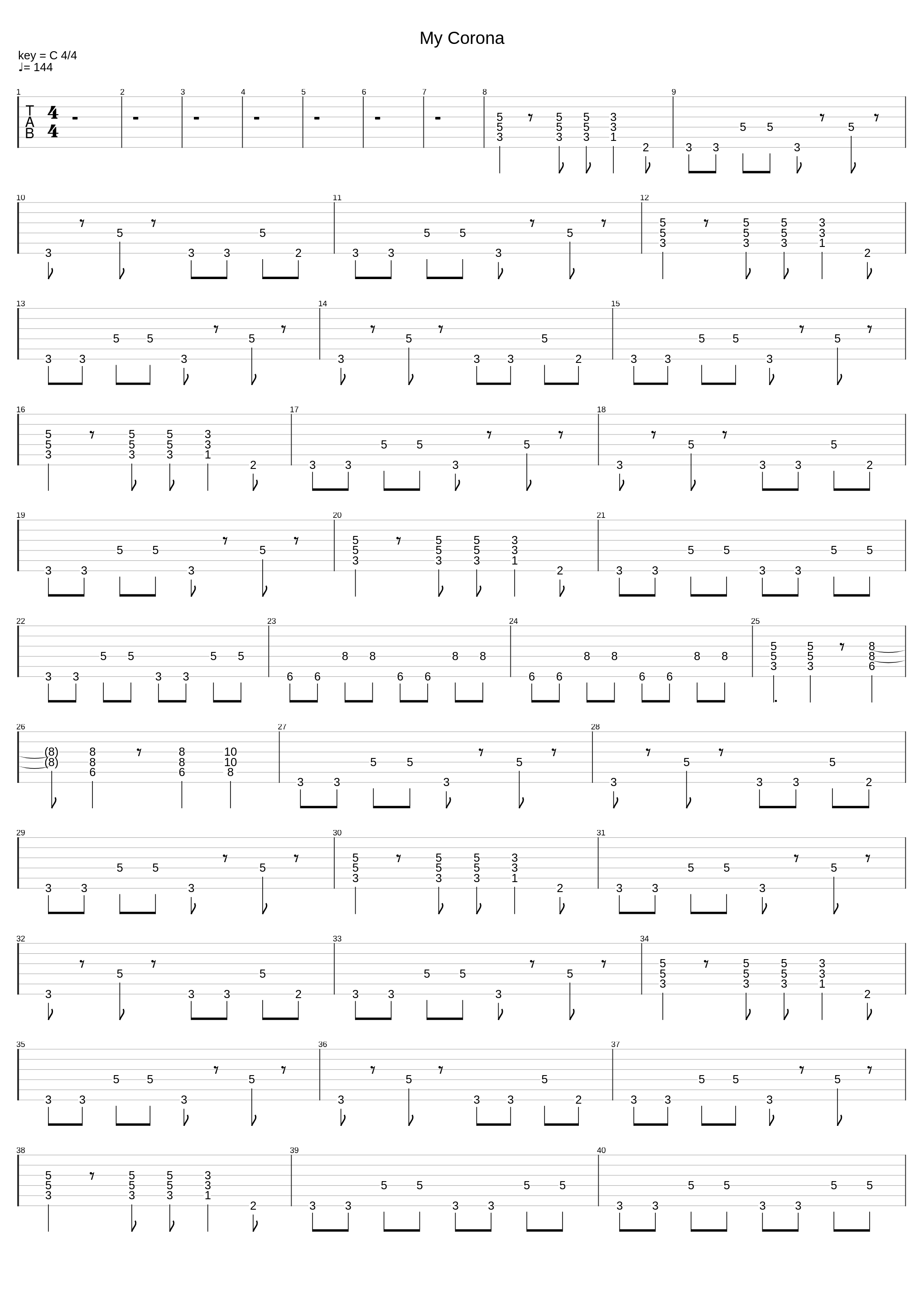 My Corona_Chris Mann_1