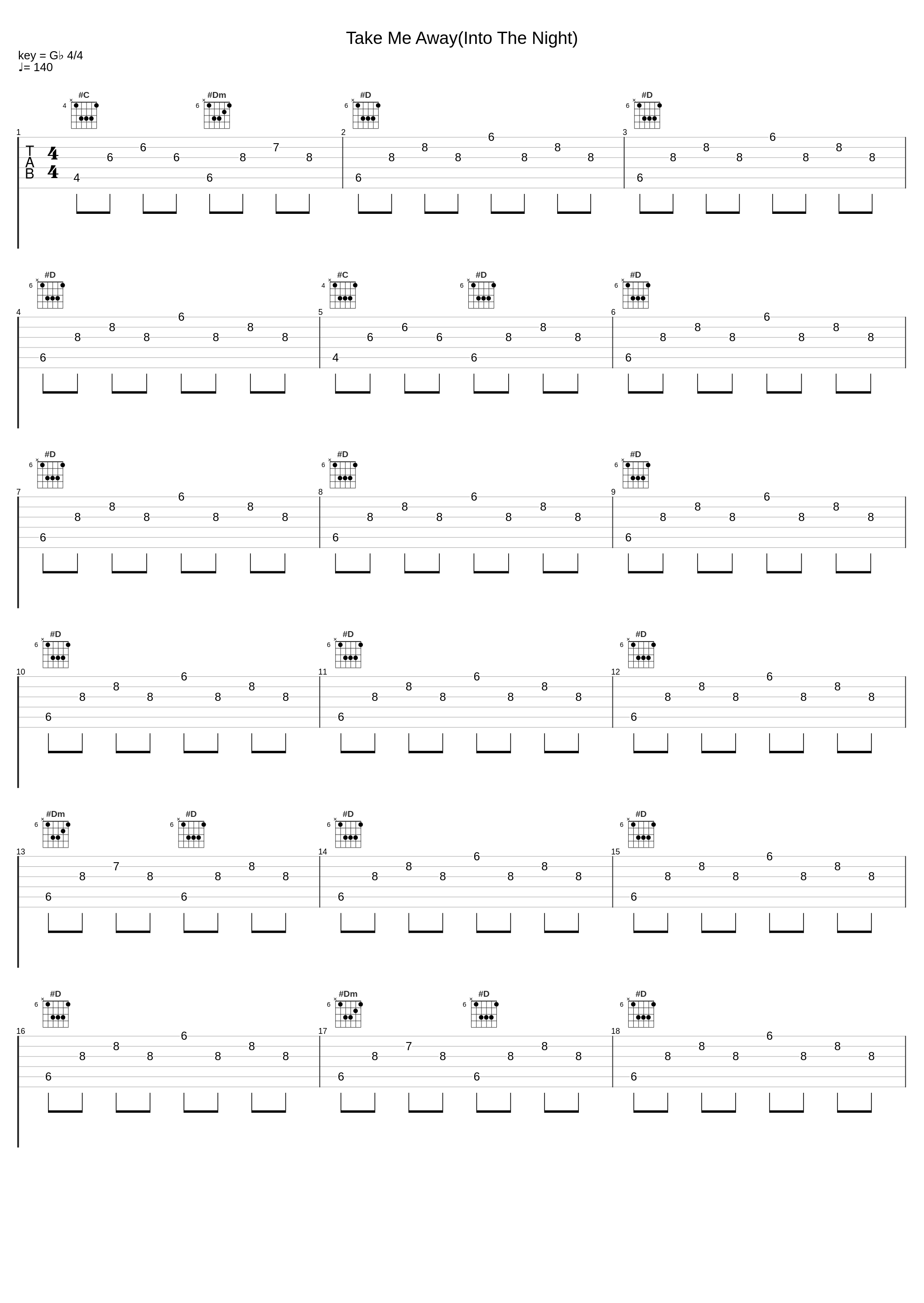 Take Me Away(Into The Night)_4 Strings_1