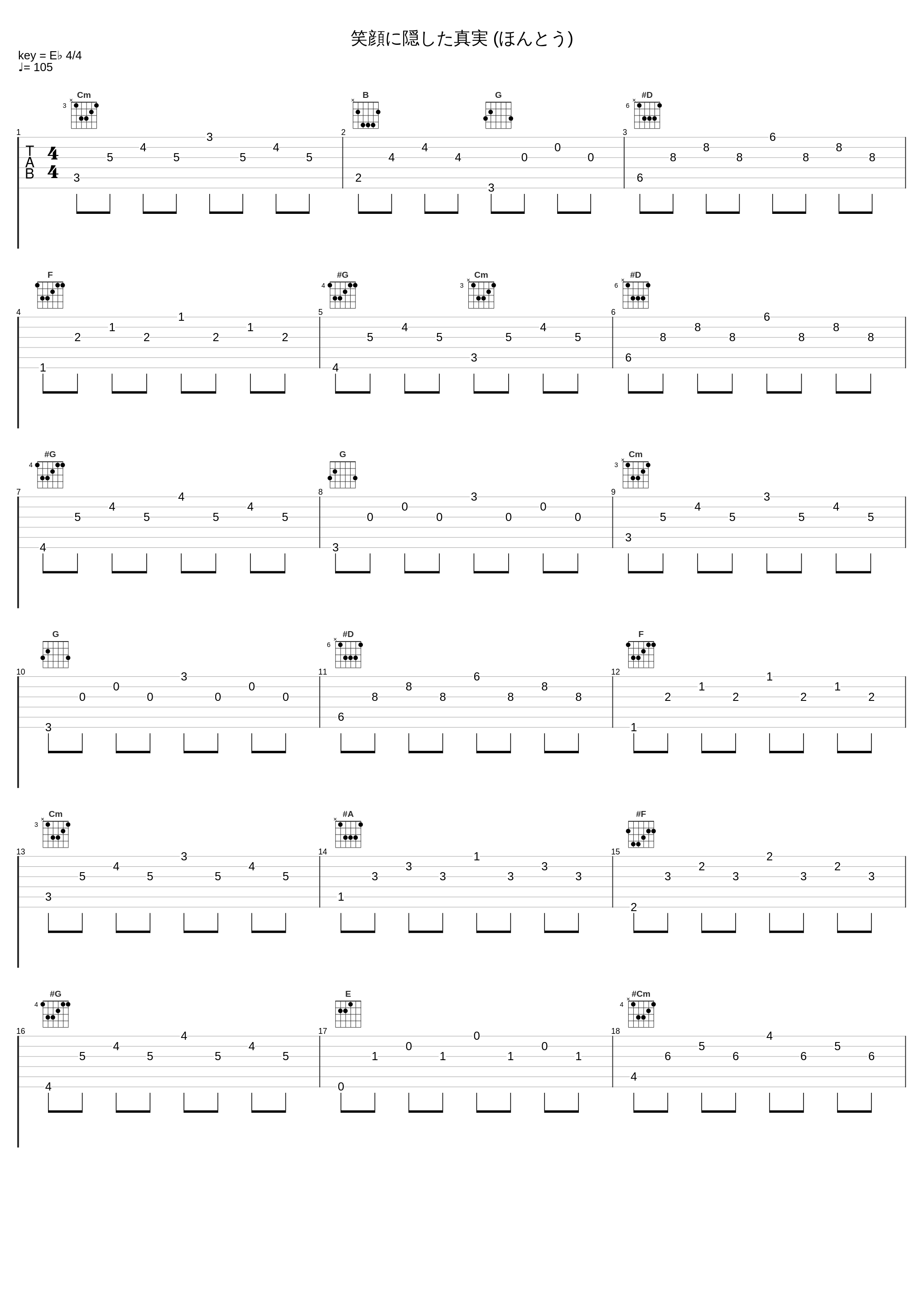 笑顔に隠した真実 (ほんとう)_三轮学_1