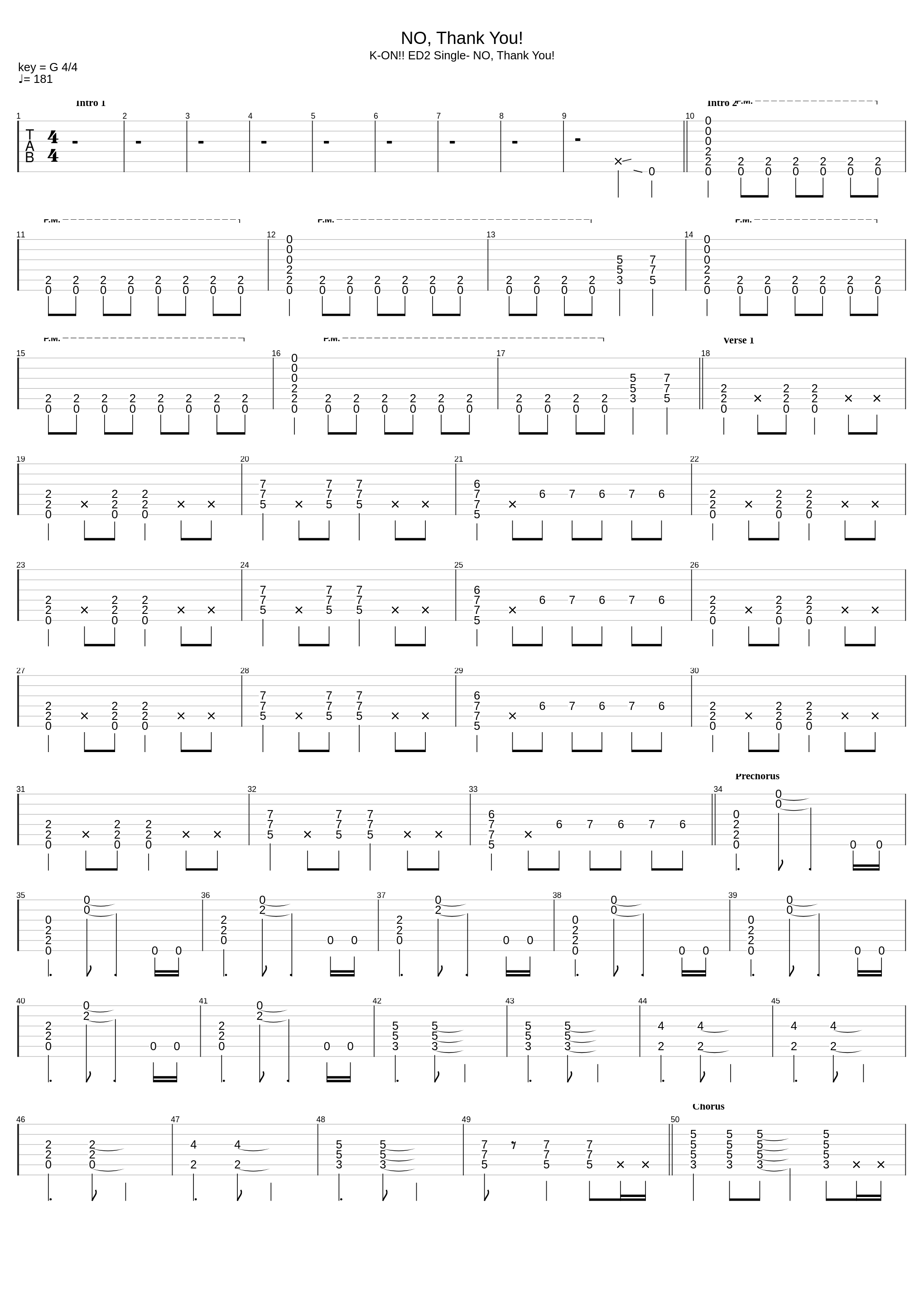 NO, Thank you!_Houkago Tea Time_1