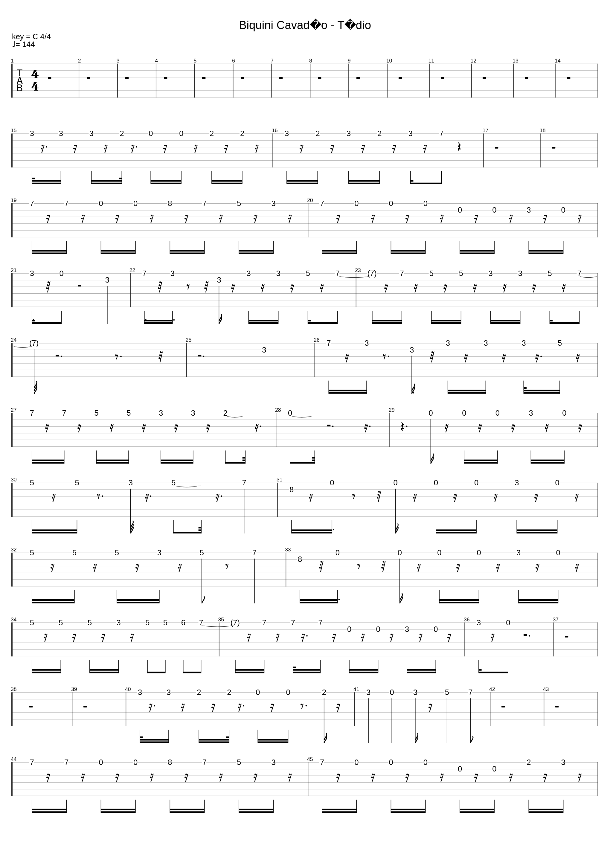 Tédio_Biquini Cavadão_1