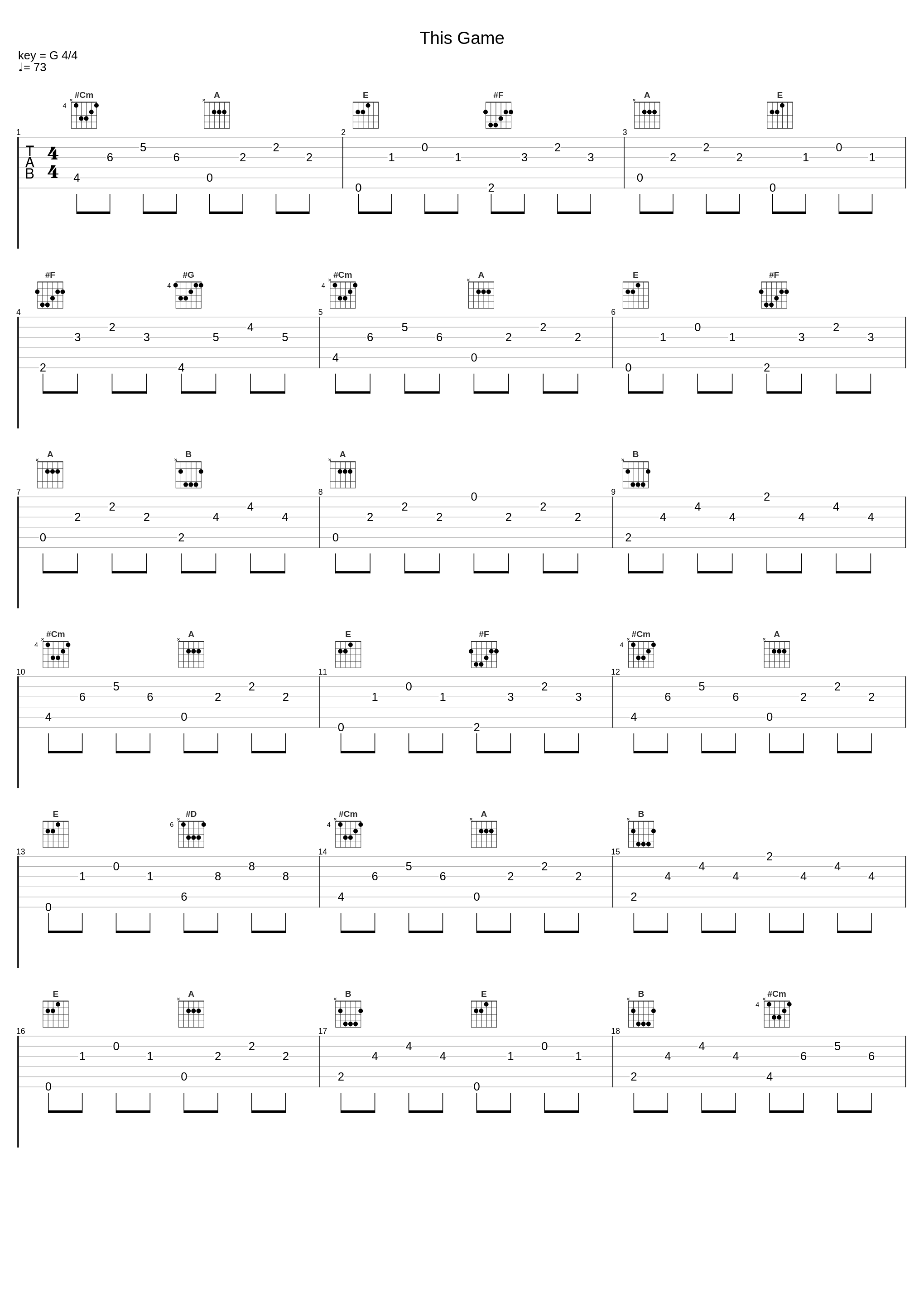 This Game_Animenz Piano Sheets,Bertie Blackman_1