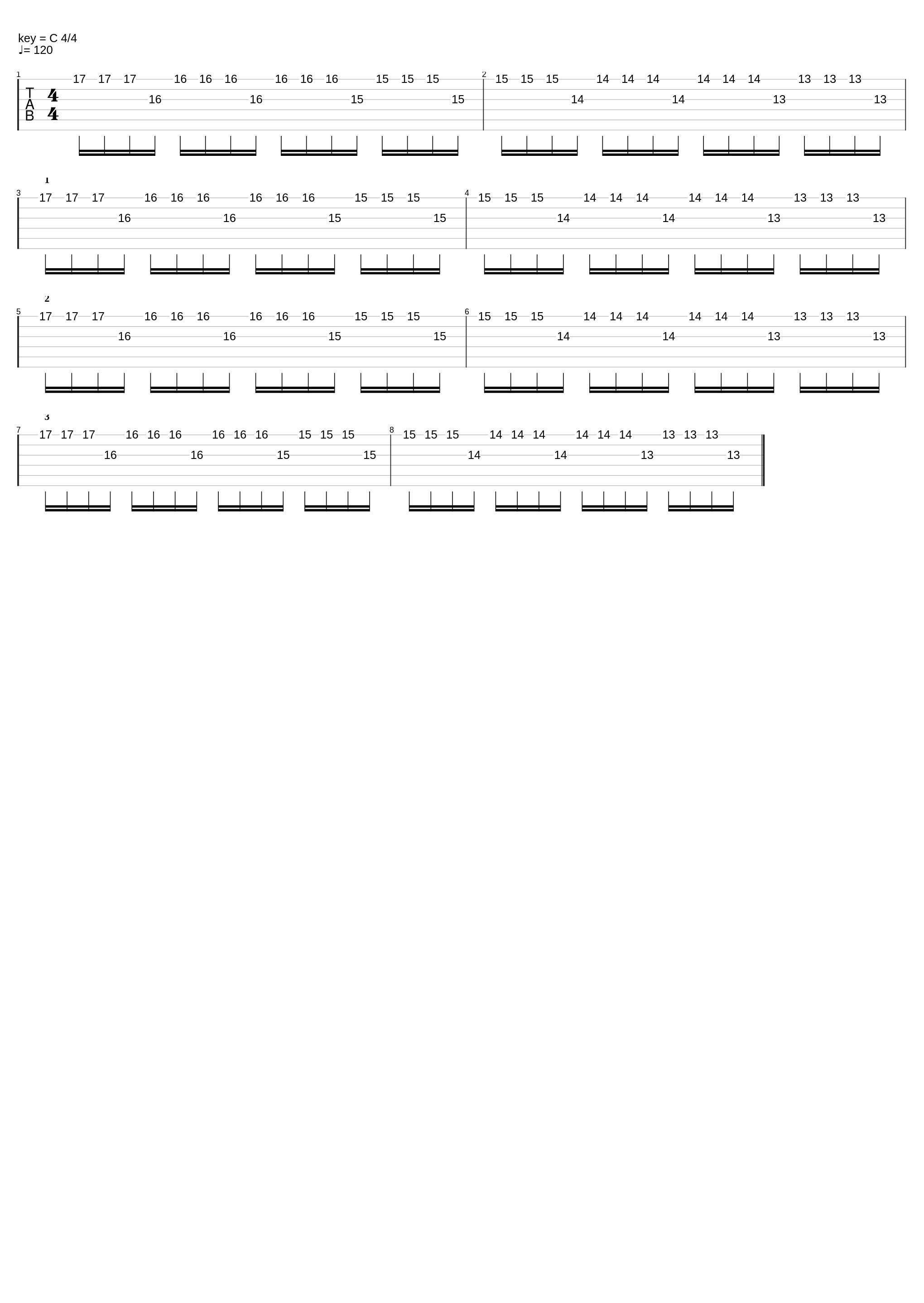 Tremolo Exercise One_Me_1