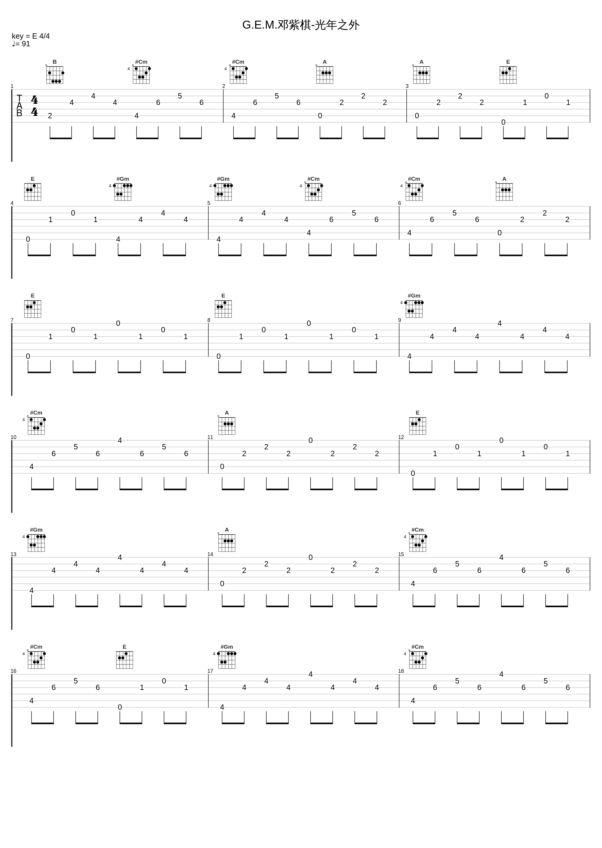 G.E.M.邓紫棋-光年之外_七桃社小春,车车_1