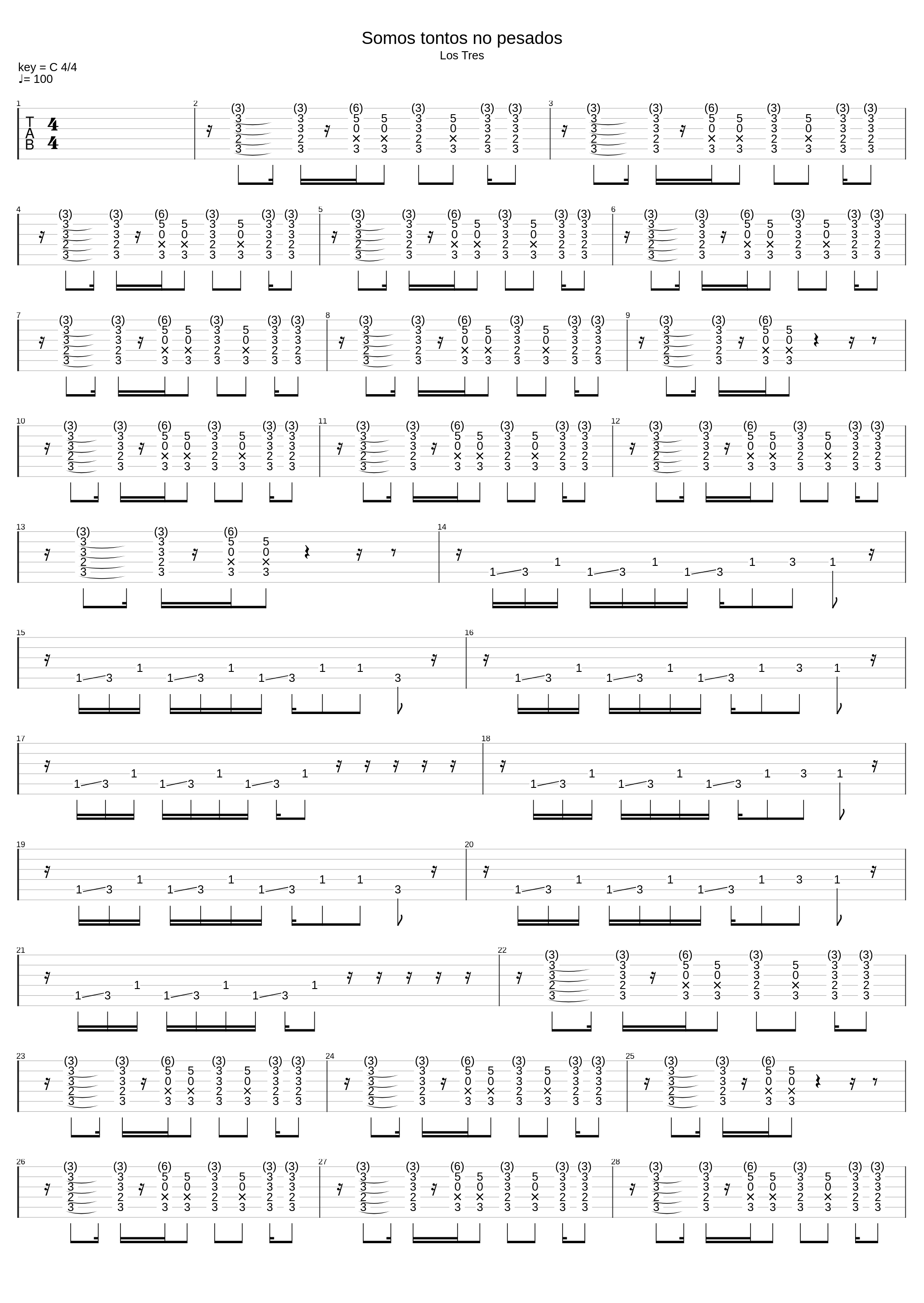 Somos Tontos, No Pesados_Los Tres_1