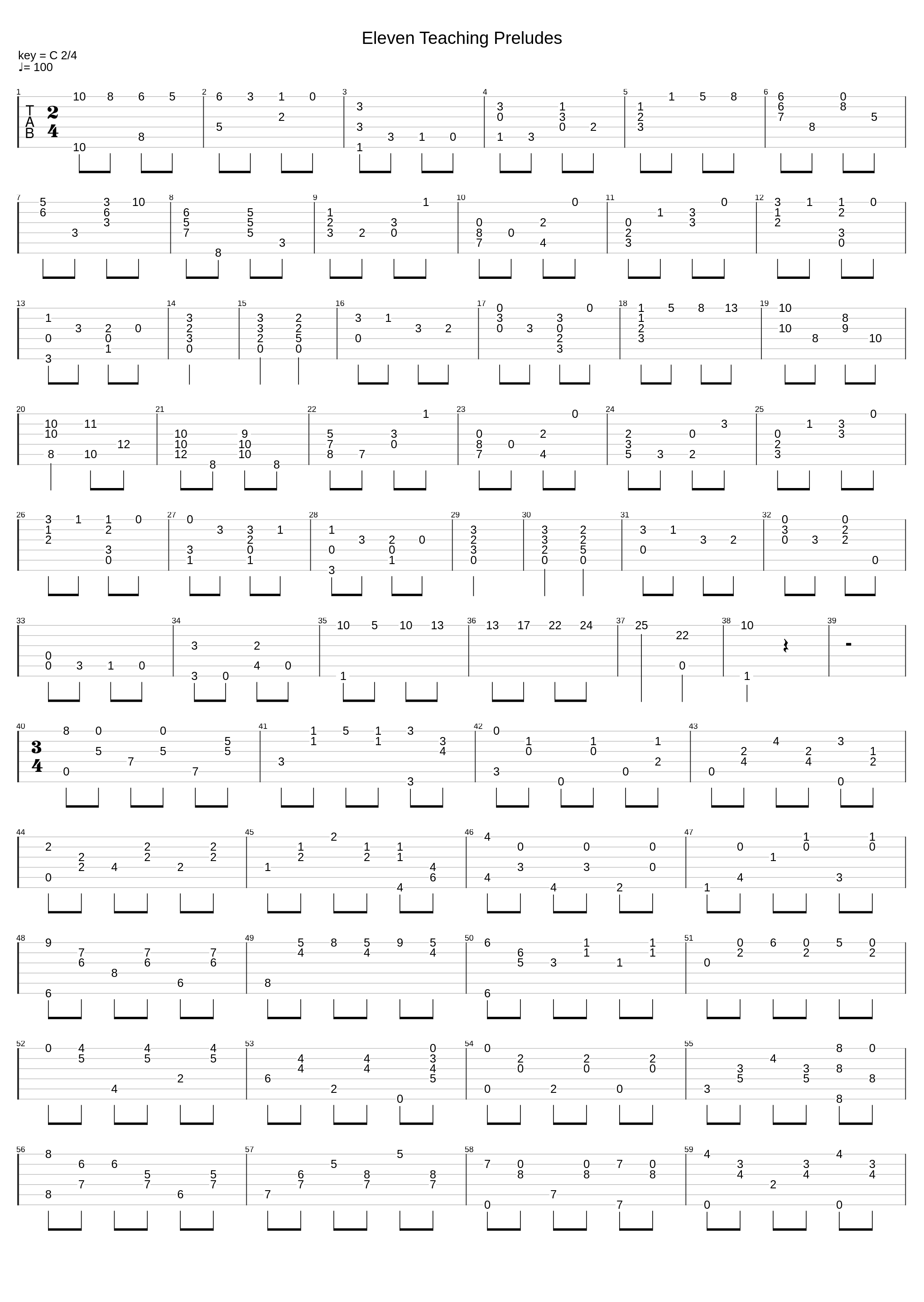 11 Teaching Preludes_Francisco Tarrega_1