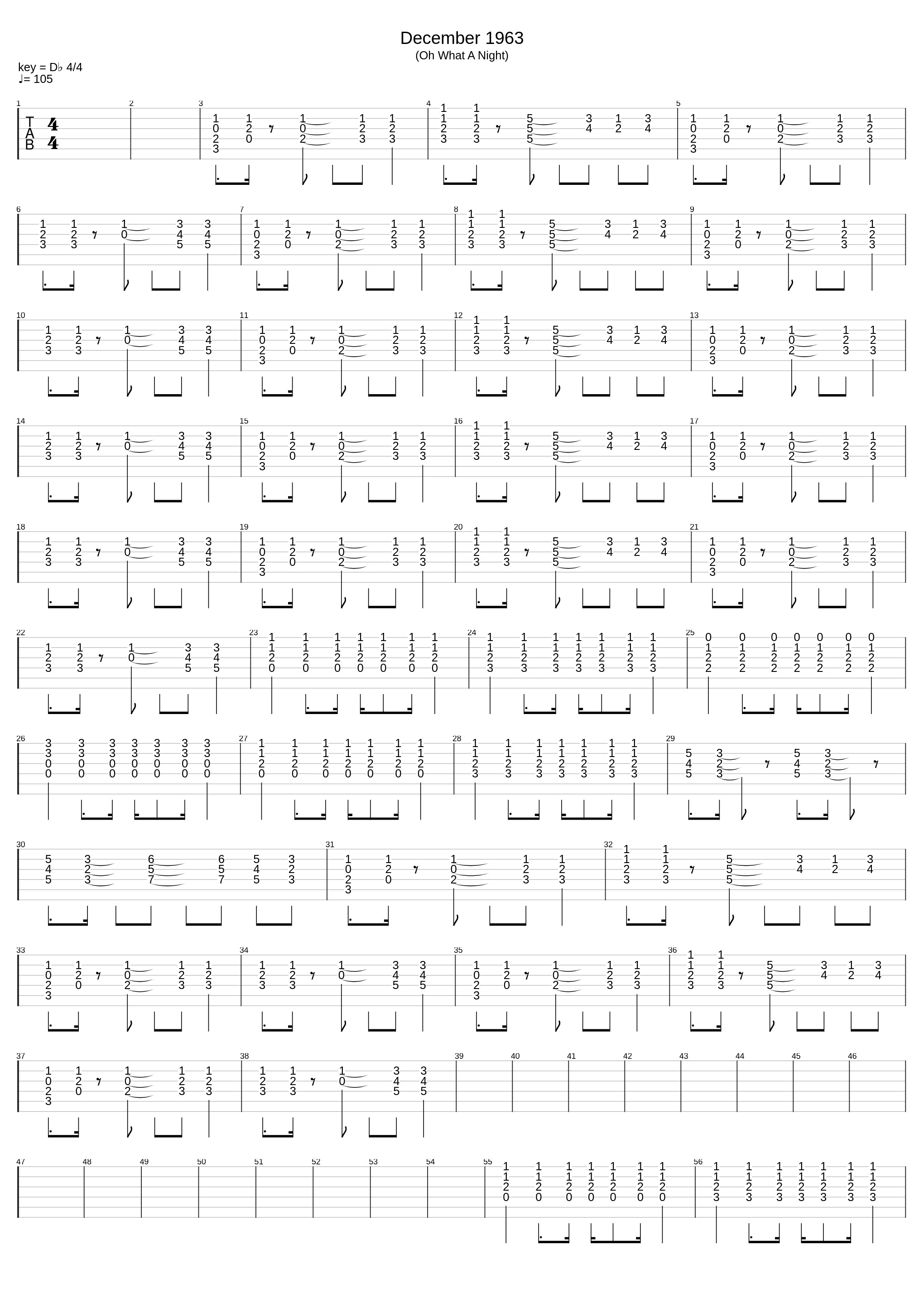 December 1963 (Oh What A Night)_Frankie Valli & The Four Seasons_1