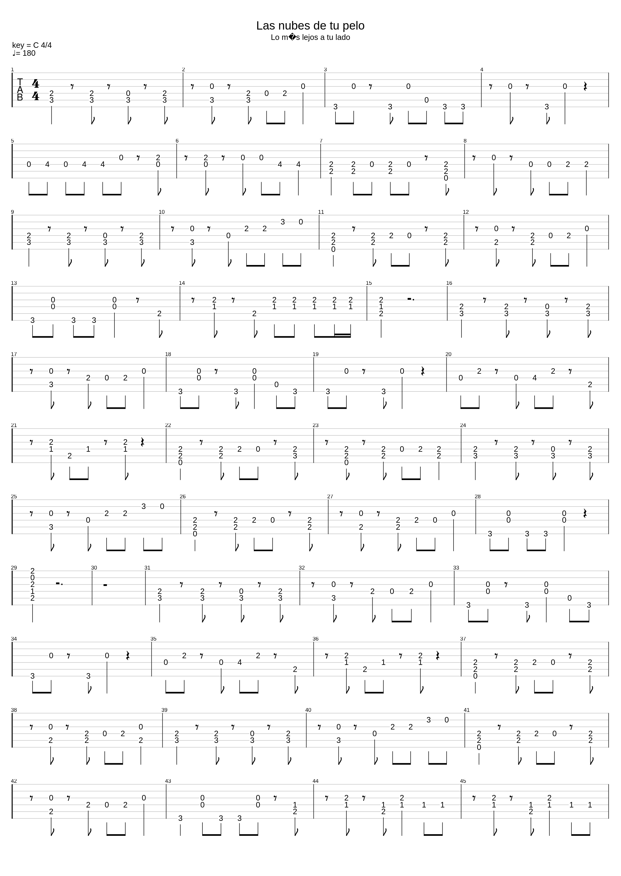 Las Nubes De Tu Pelo_Fito & Fitipaldis_1