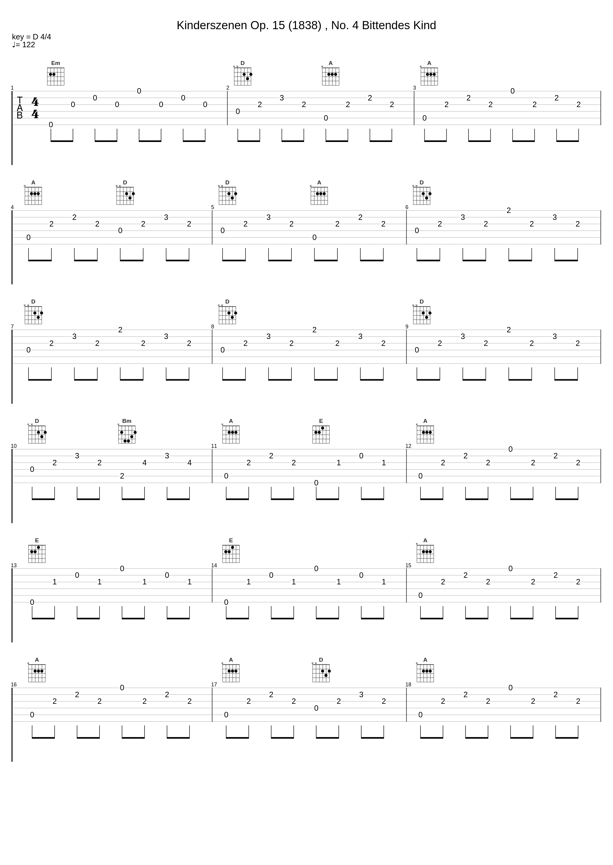 Kinderszenen Op. 15 (1838) , No. 4 Bittendes Kind_Marco Mantovani,Robert Schumann_1