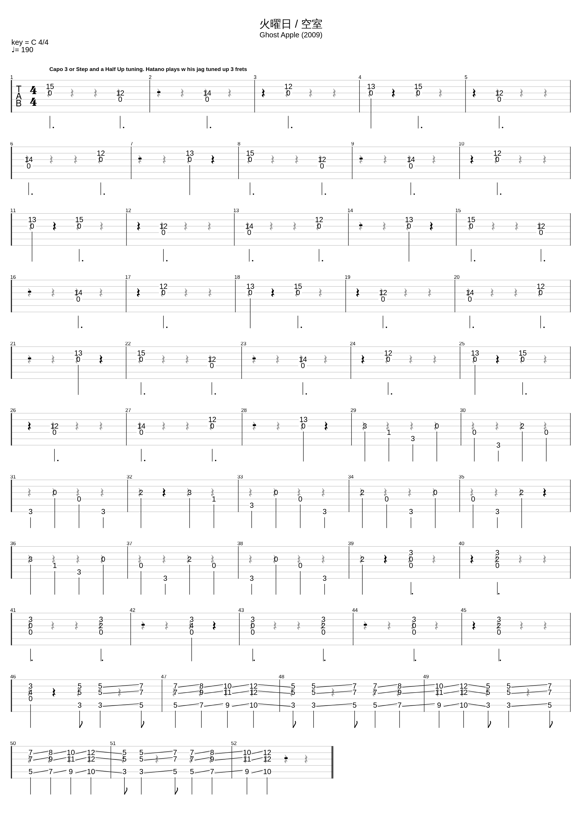 火曜日 / 空室_People In The Box_1