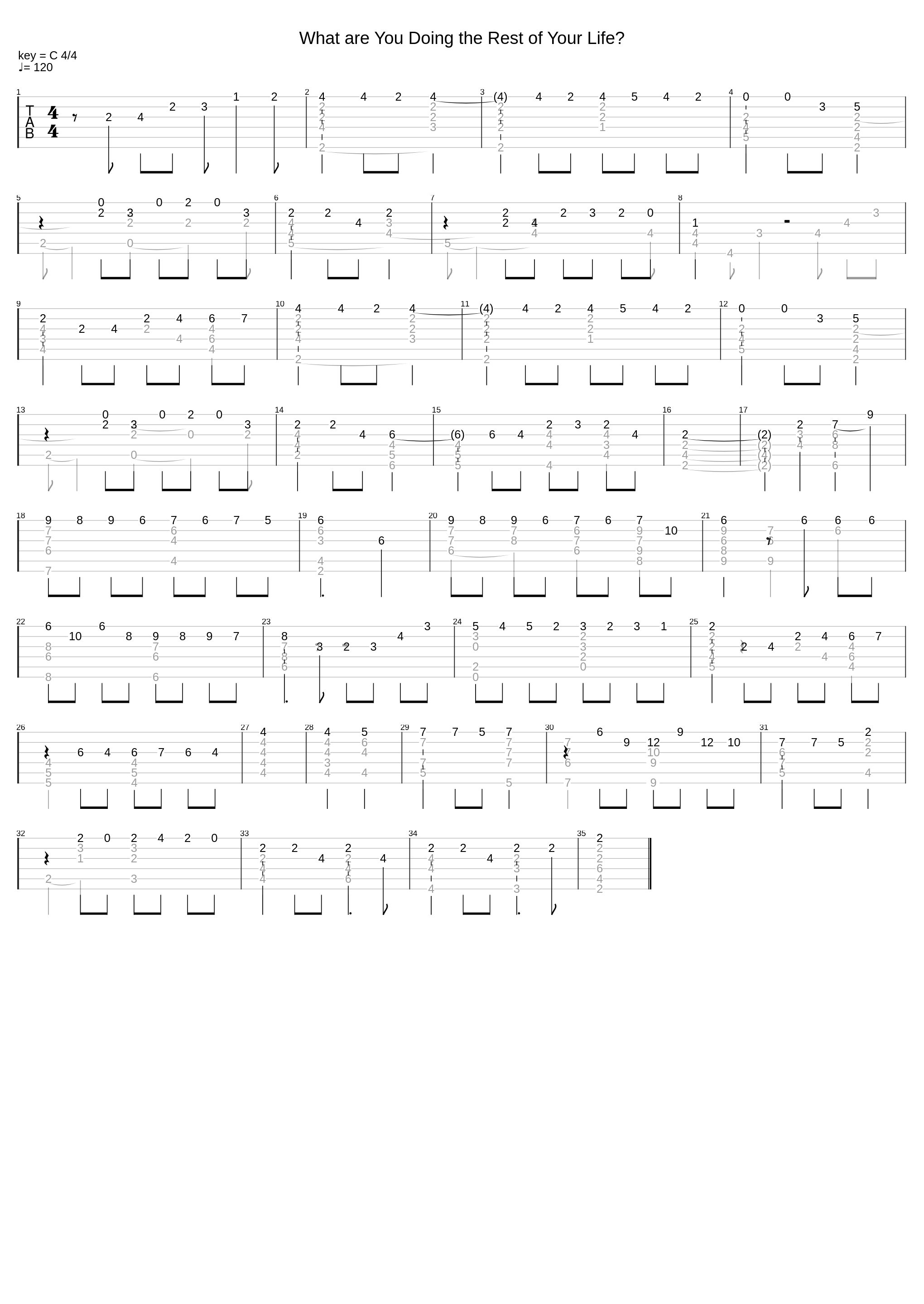What Are You Doing The Rest Of Your Life_Ted Greene_1