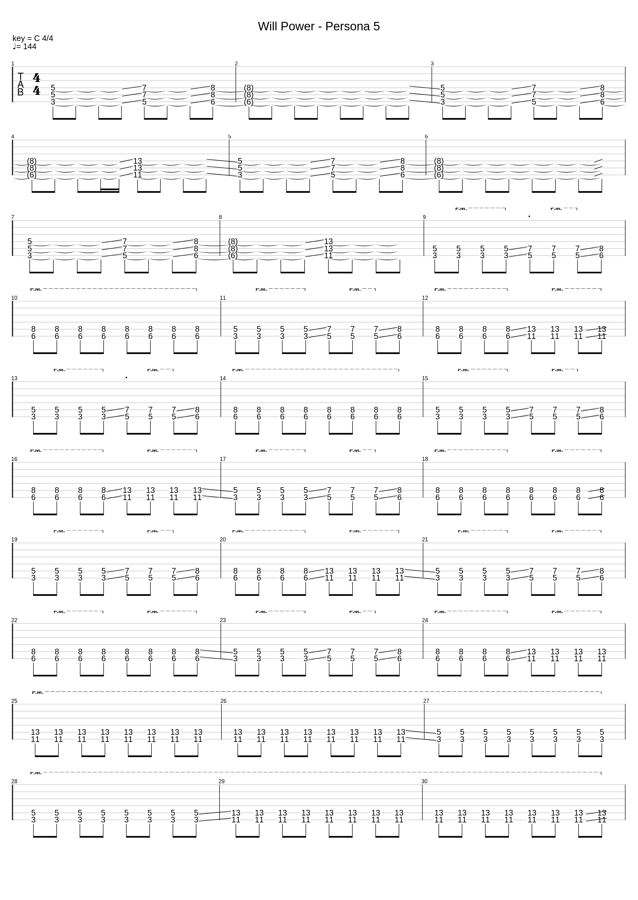 Will Power - Persona 5_Shoji Meguro_1