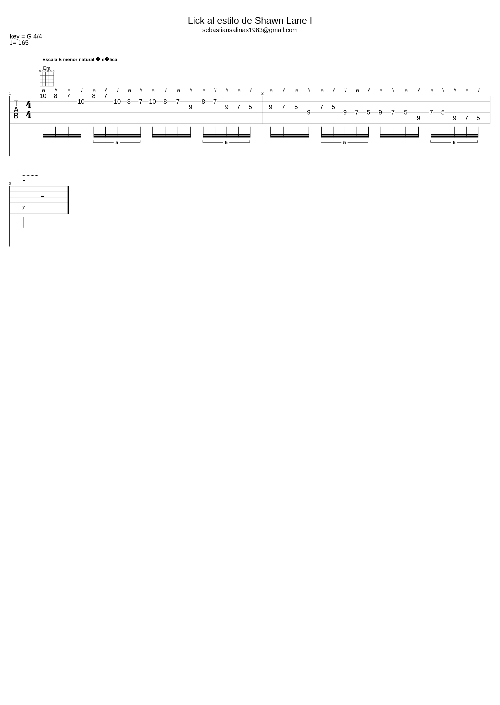 SL Lick 1 - Tab by Sebastian Salinas - sebastiansalinasguitarra.com_Shawn Lane_1