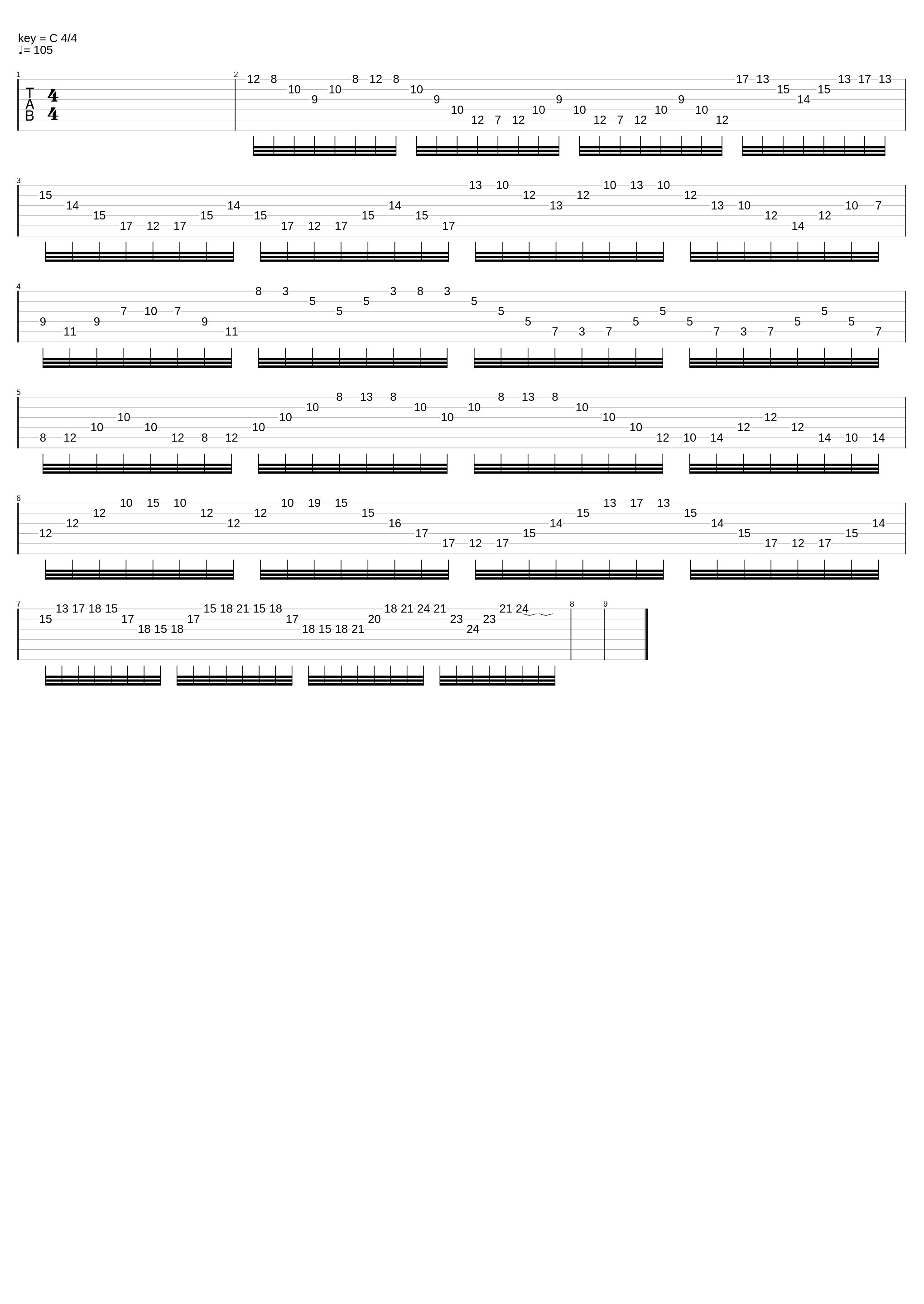 Arpeggio from *Going* Tab_Studiya2a_1