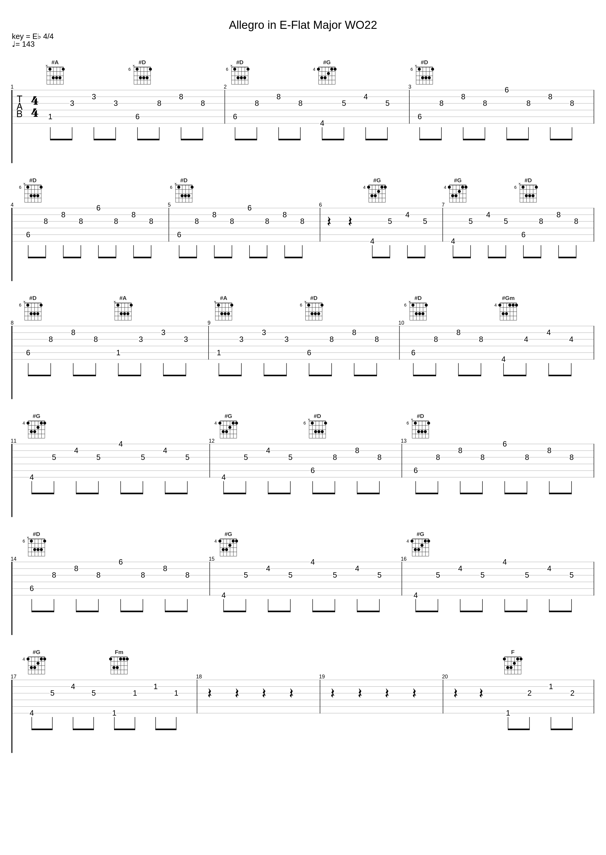 Allegro in E-Flat Major WO22_Pietro Spada,Muzio Clementi_1