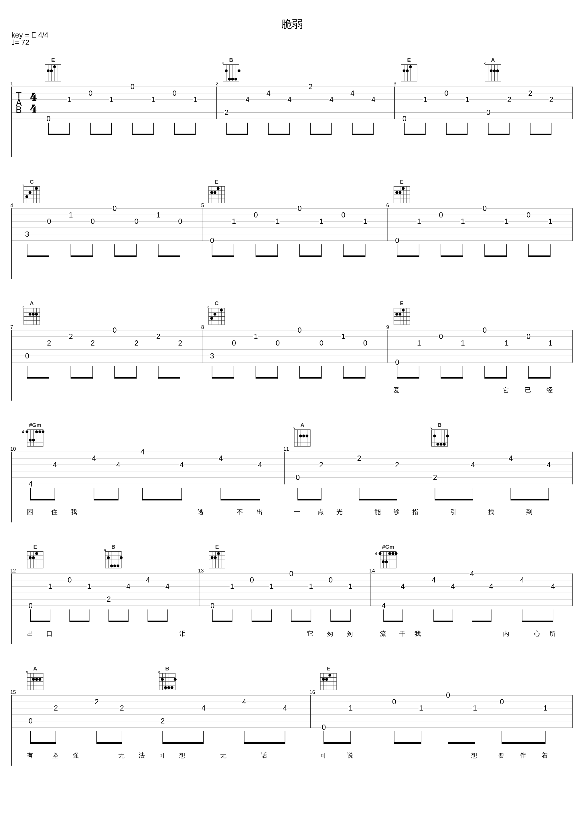 脆弱_郑秀文_1