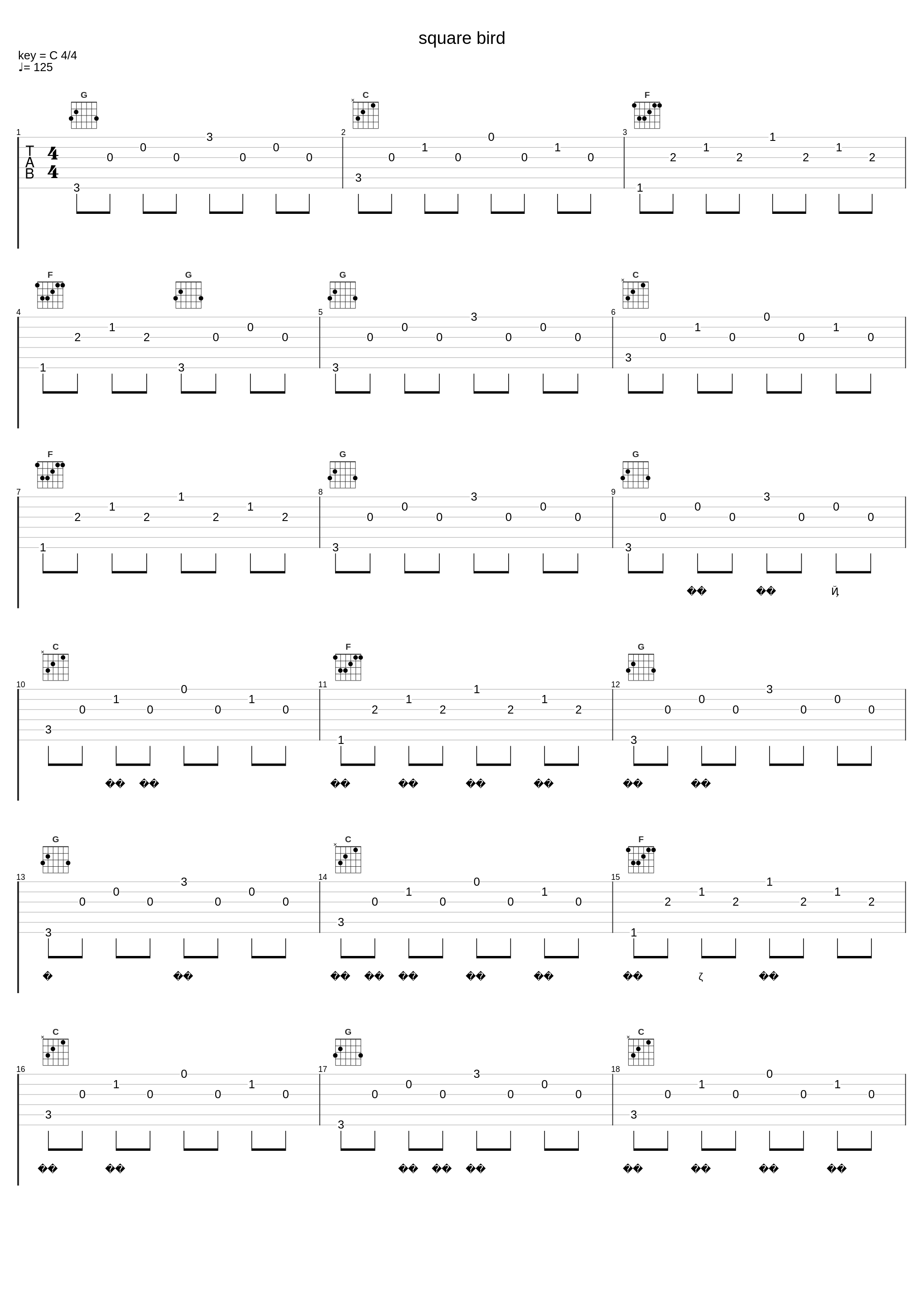 square bird_Spangle Call Lilli Line_1