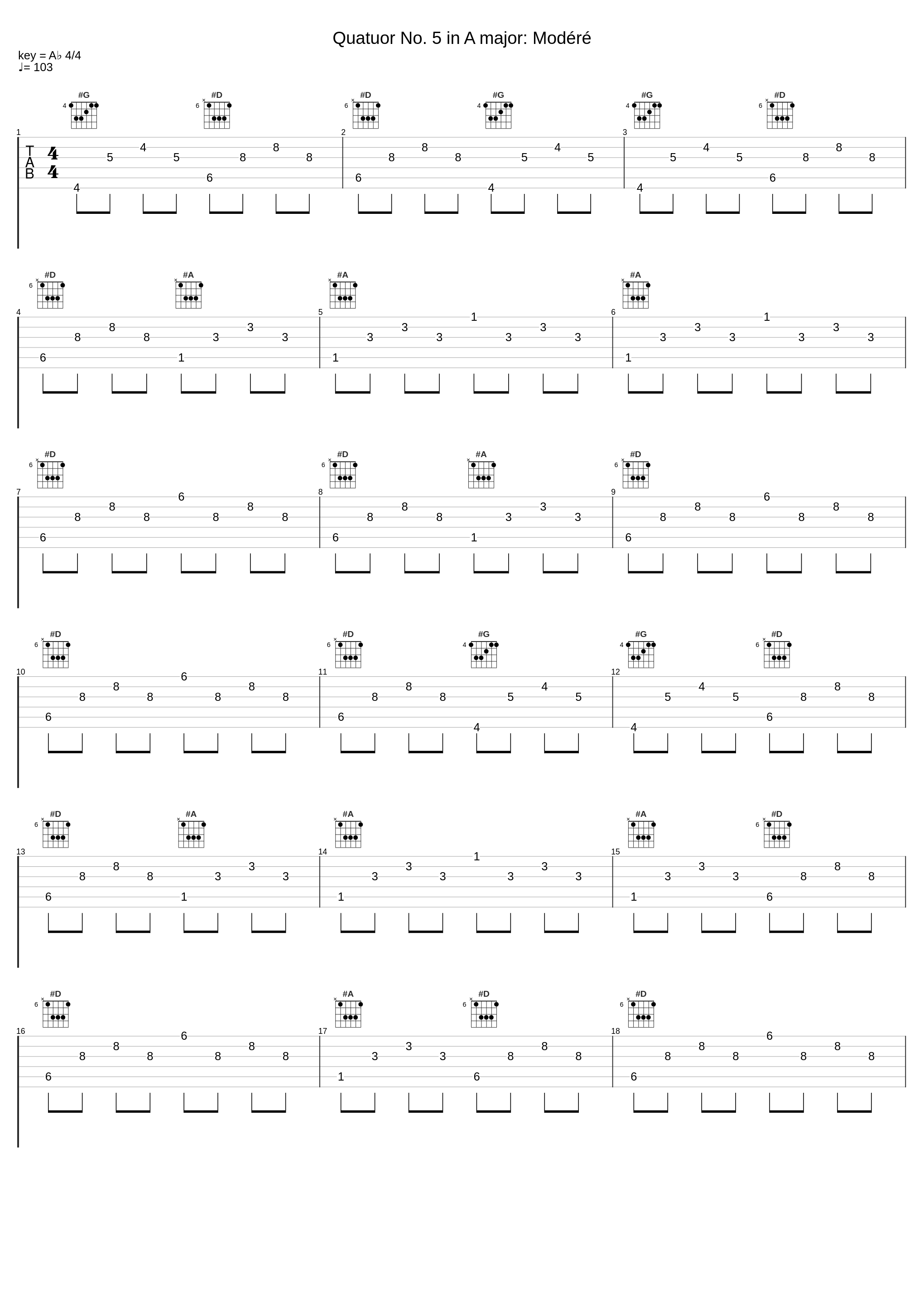 Quatuor No. 5 in A major: Modéré_Florilegium,Georg Philipp Telemann_1