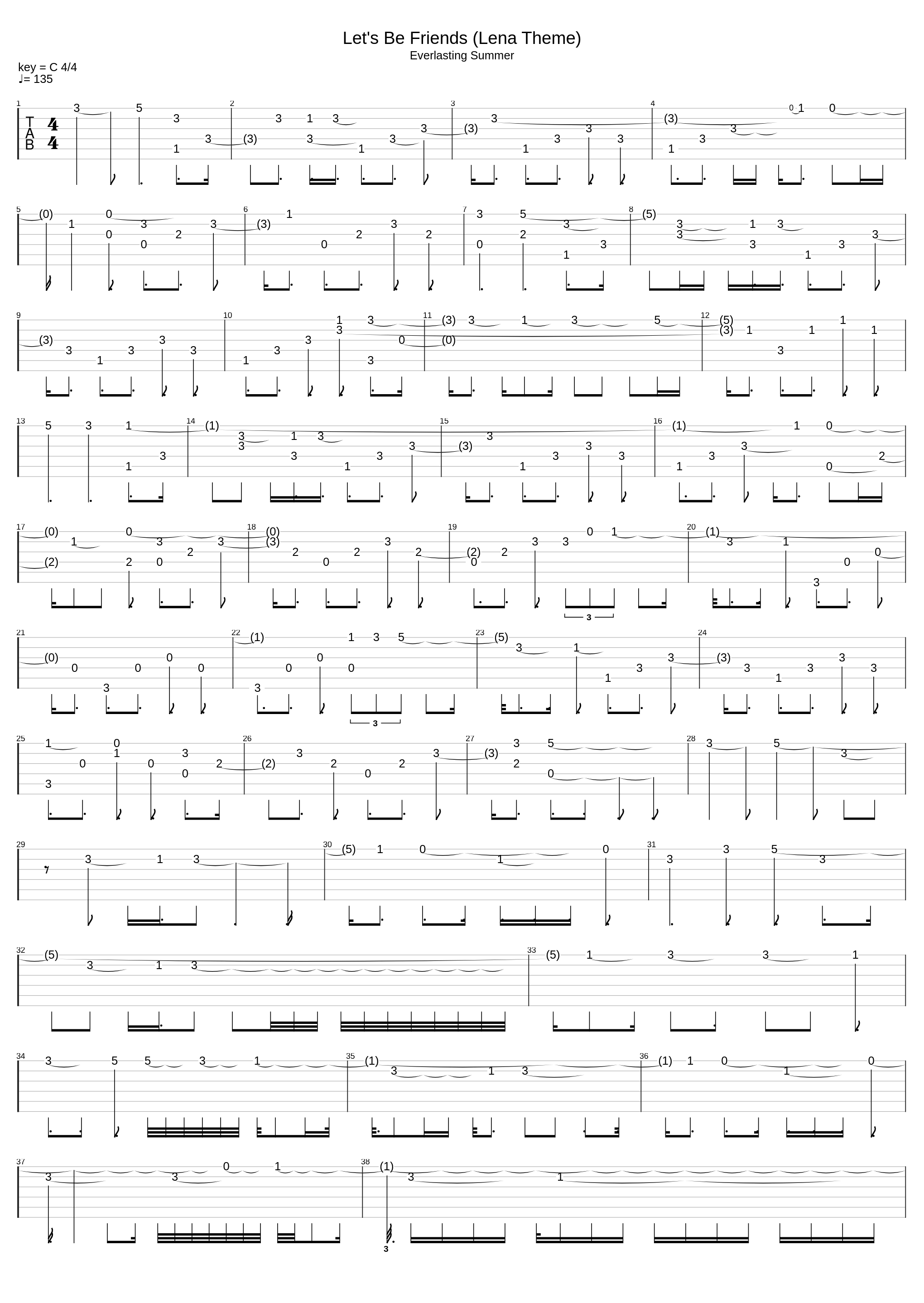 Let's Be Friends (Fingerstyle Guitar)_Sergey Eybog_1