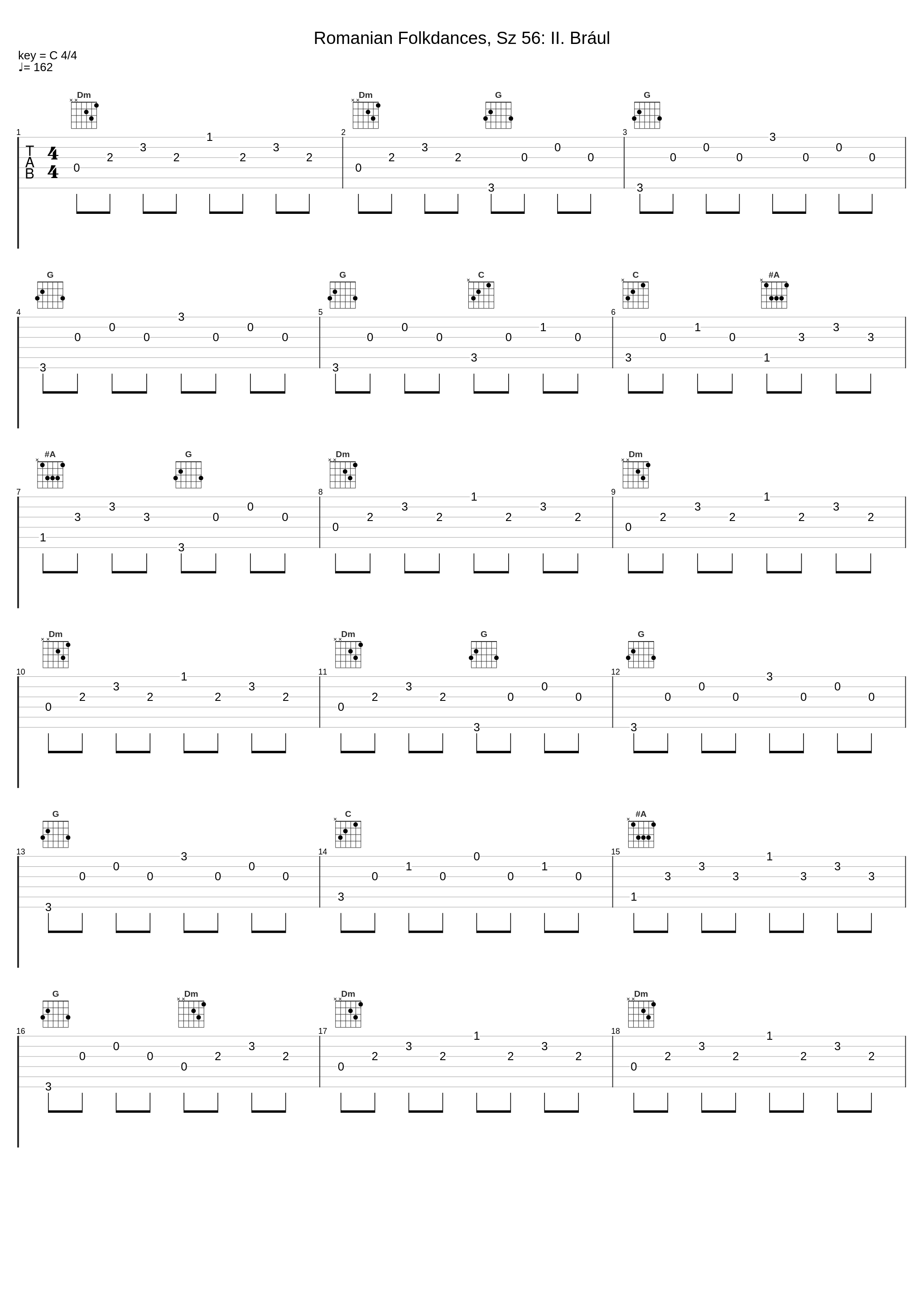 Romanian Folkdances, Sz 56: II. Brául_Klara Würtz_1