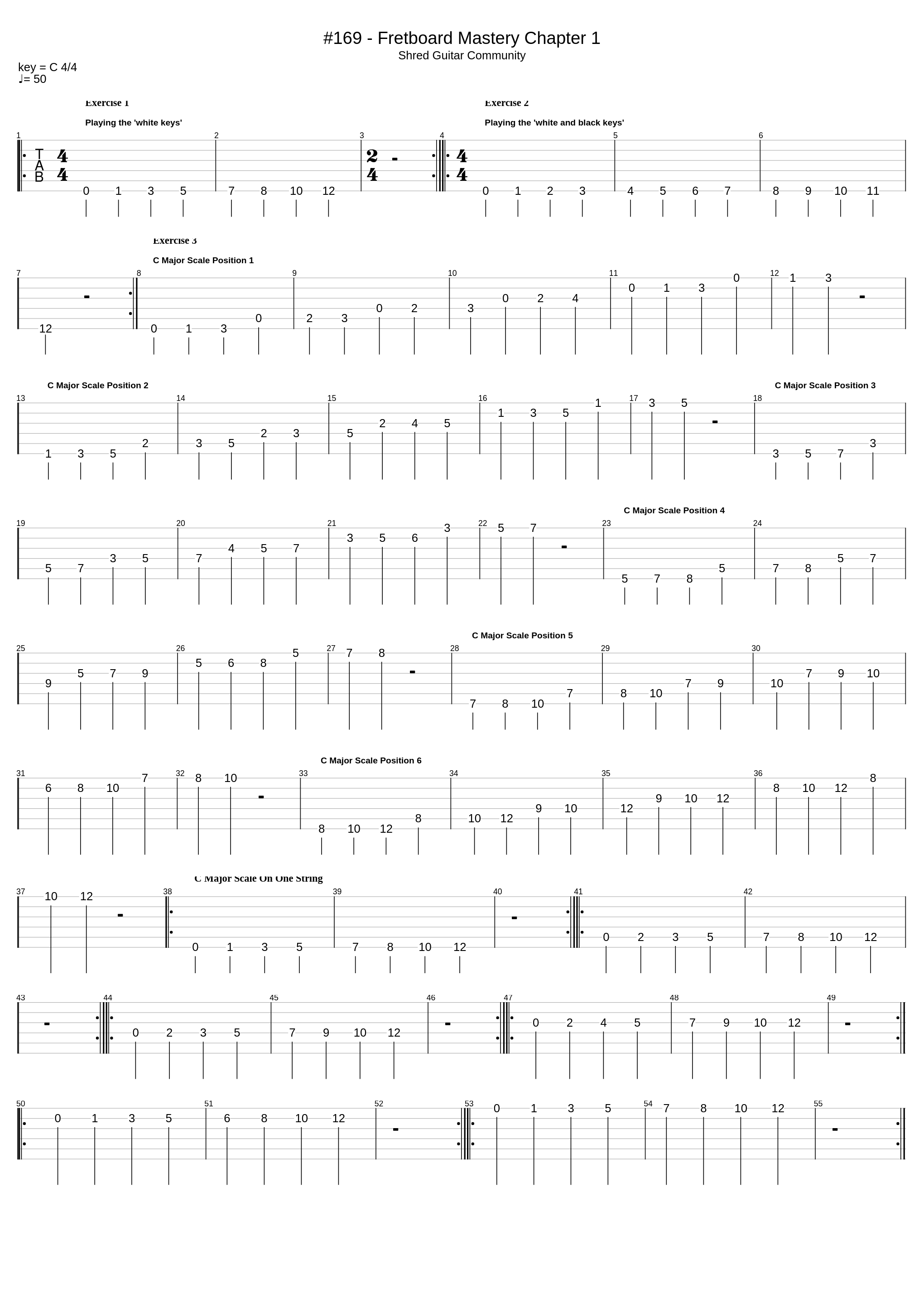 #169 - Fretboard Mastery Chapter 1_Bernth_1