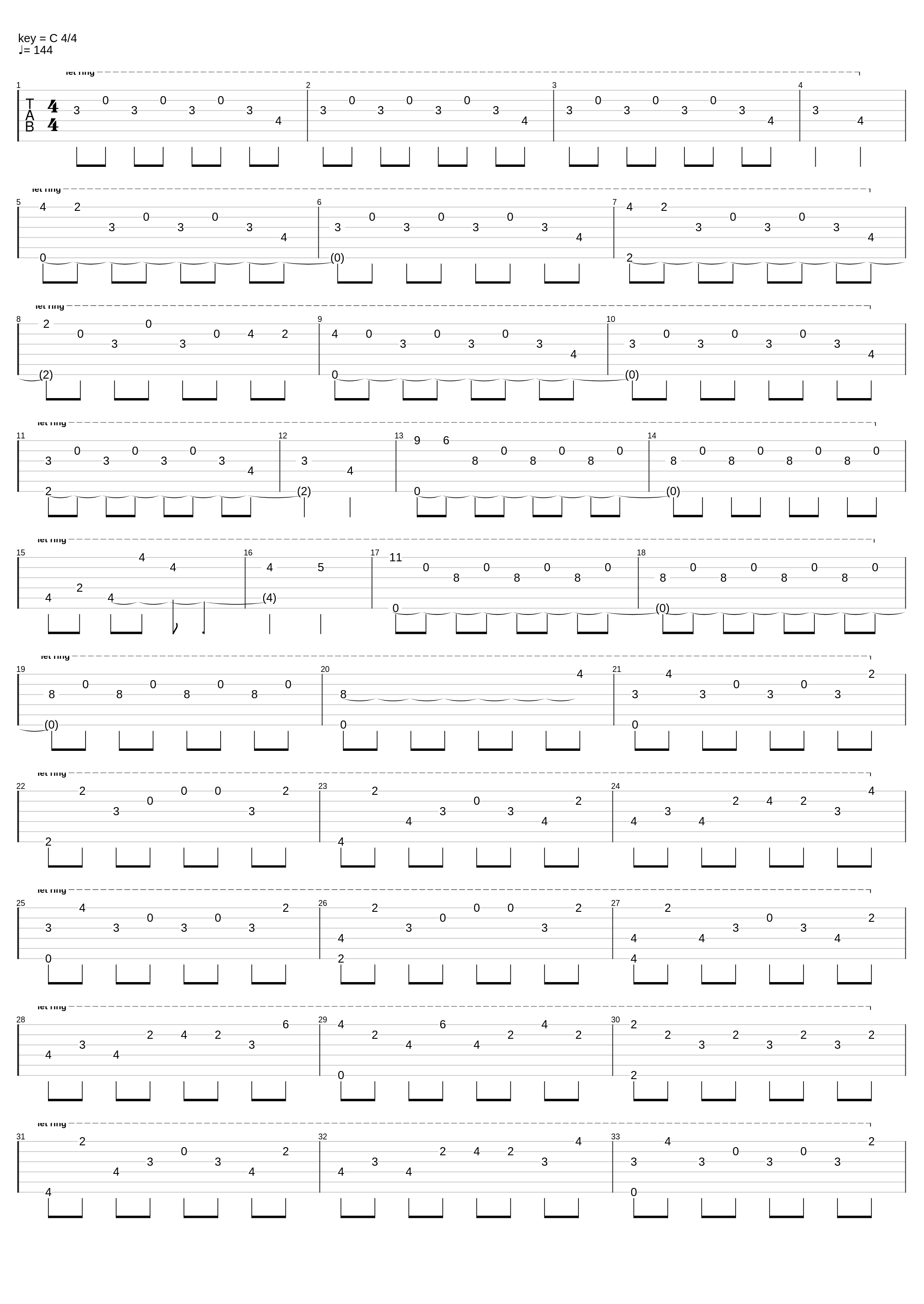 Guitar Melody I (Easy)_Unknown Artist_1