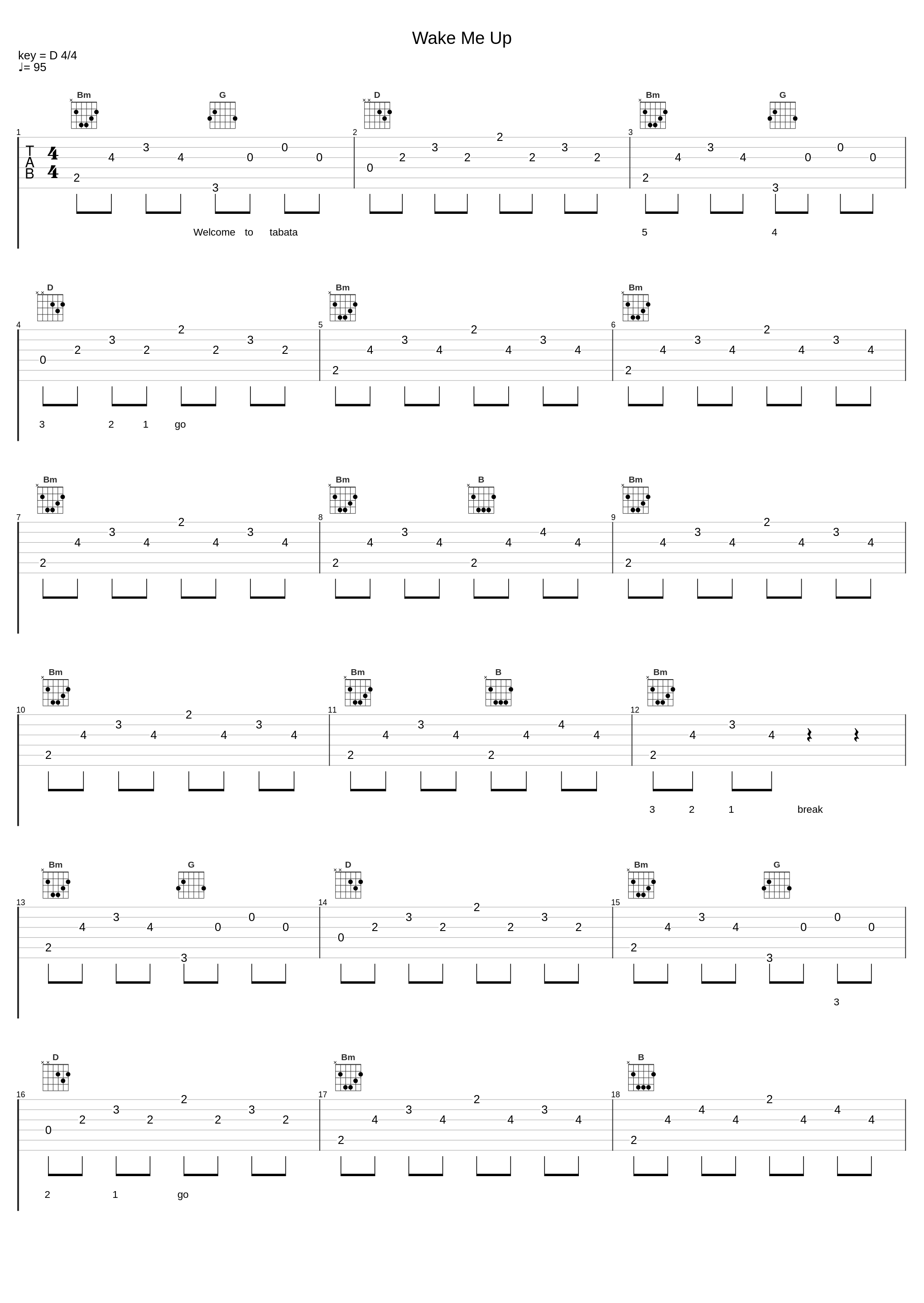 Wake Me Up_Tabata Music_1