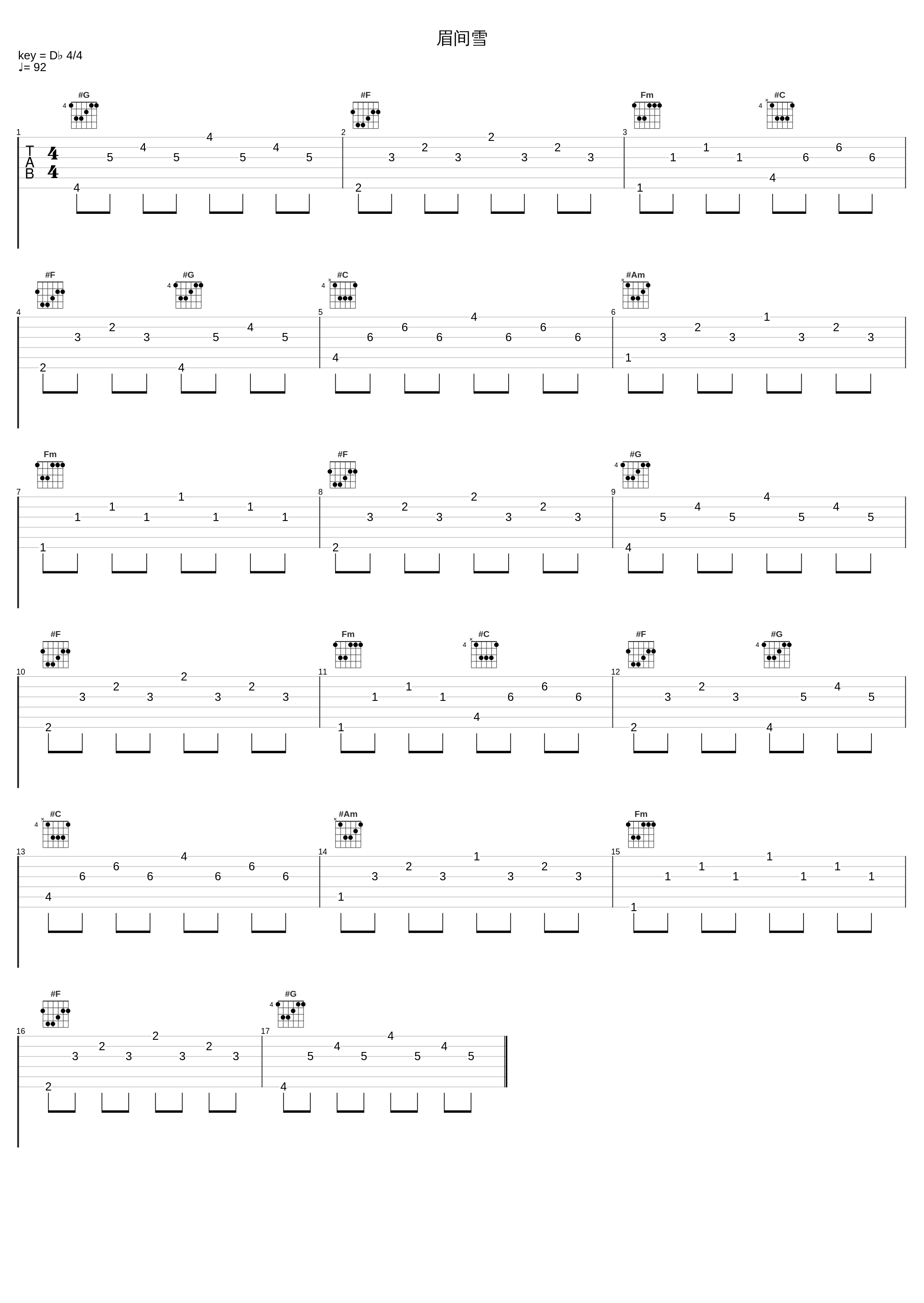 眉间雪_姜沉鱼_1