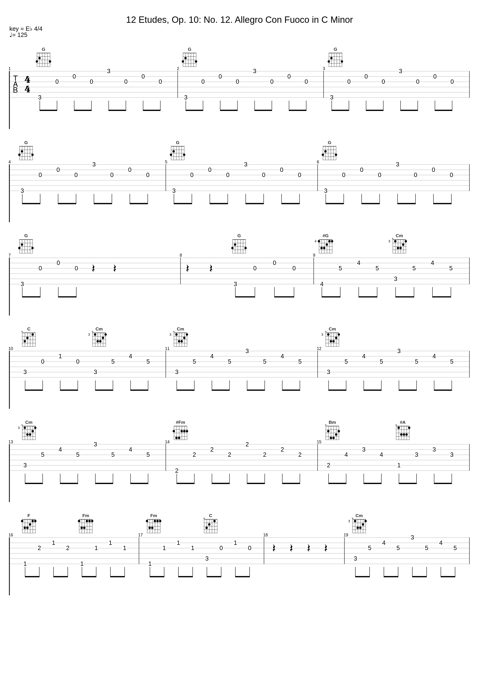 12 Etudes, Op. 10: No. 12. Allegro Con Fuoco in C Minor_Frédéric Chopin,Christiane Mathé_1