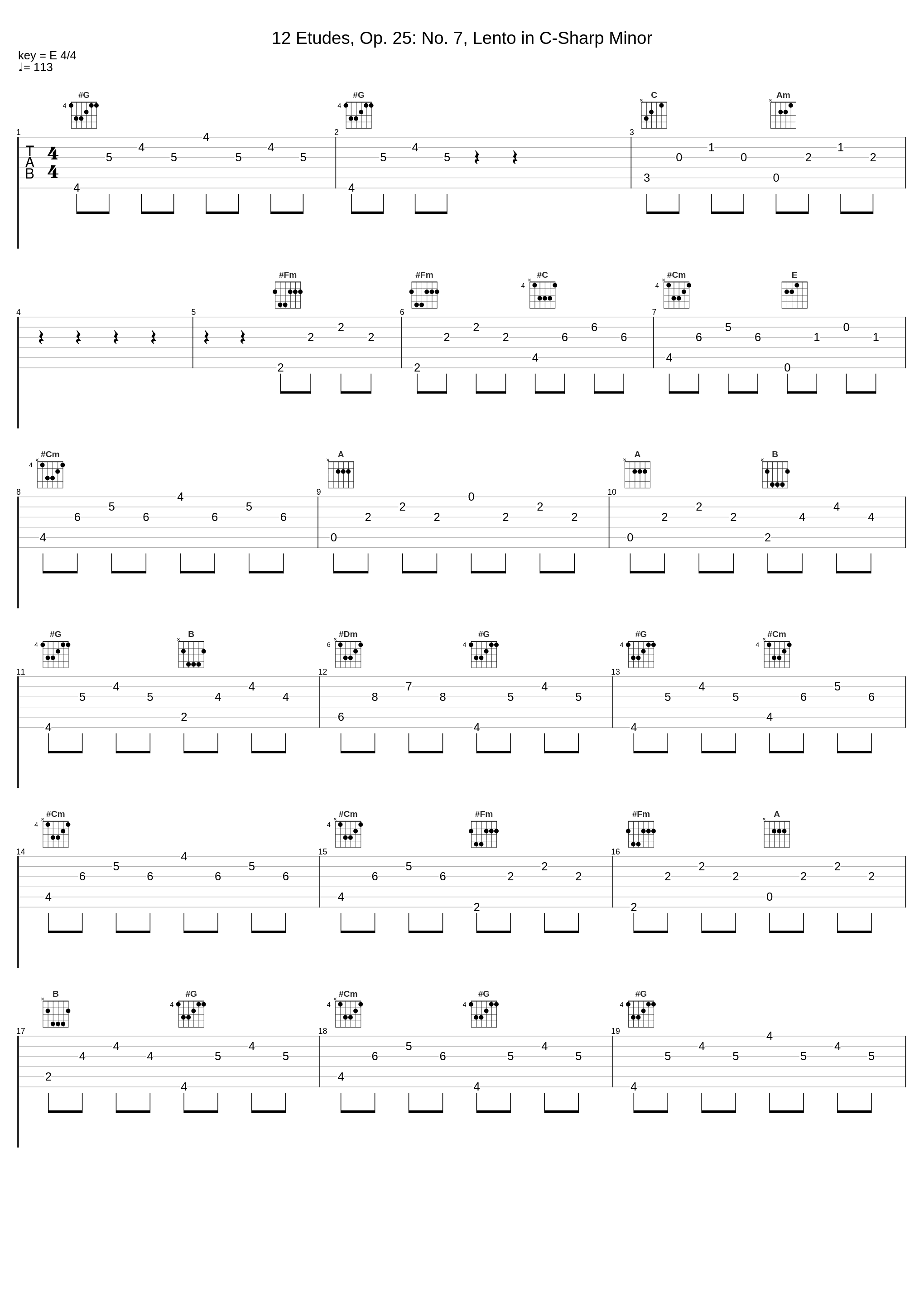 12 Etudes, Op. 25: No. 7, Lento in C-Sharp Minor_Frédéric Chopin,Vitalij Margulis_1