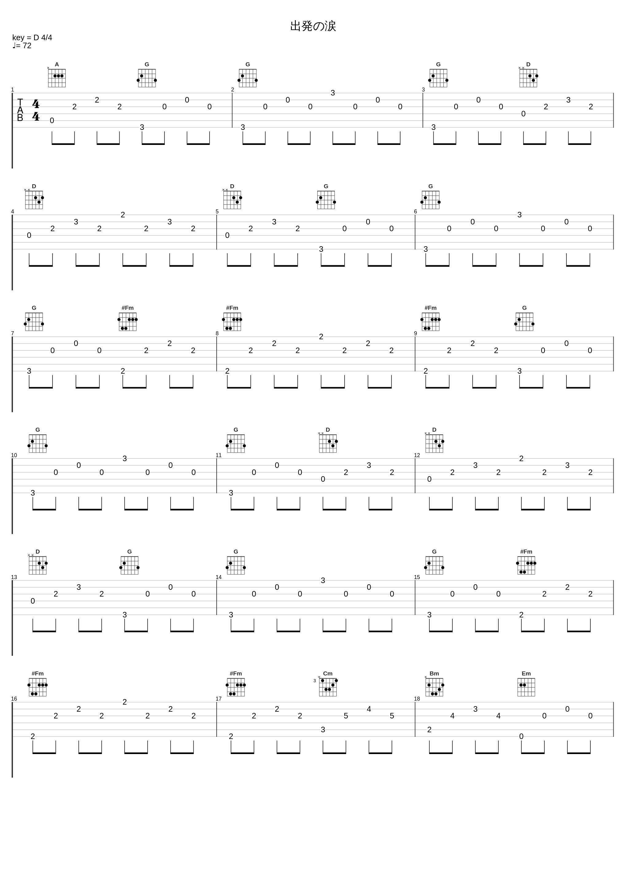 出発の涙_田中公平_1