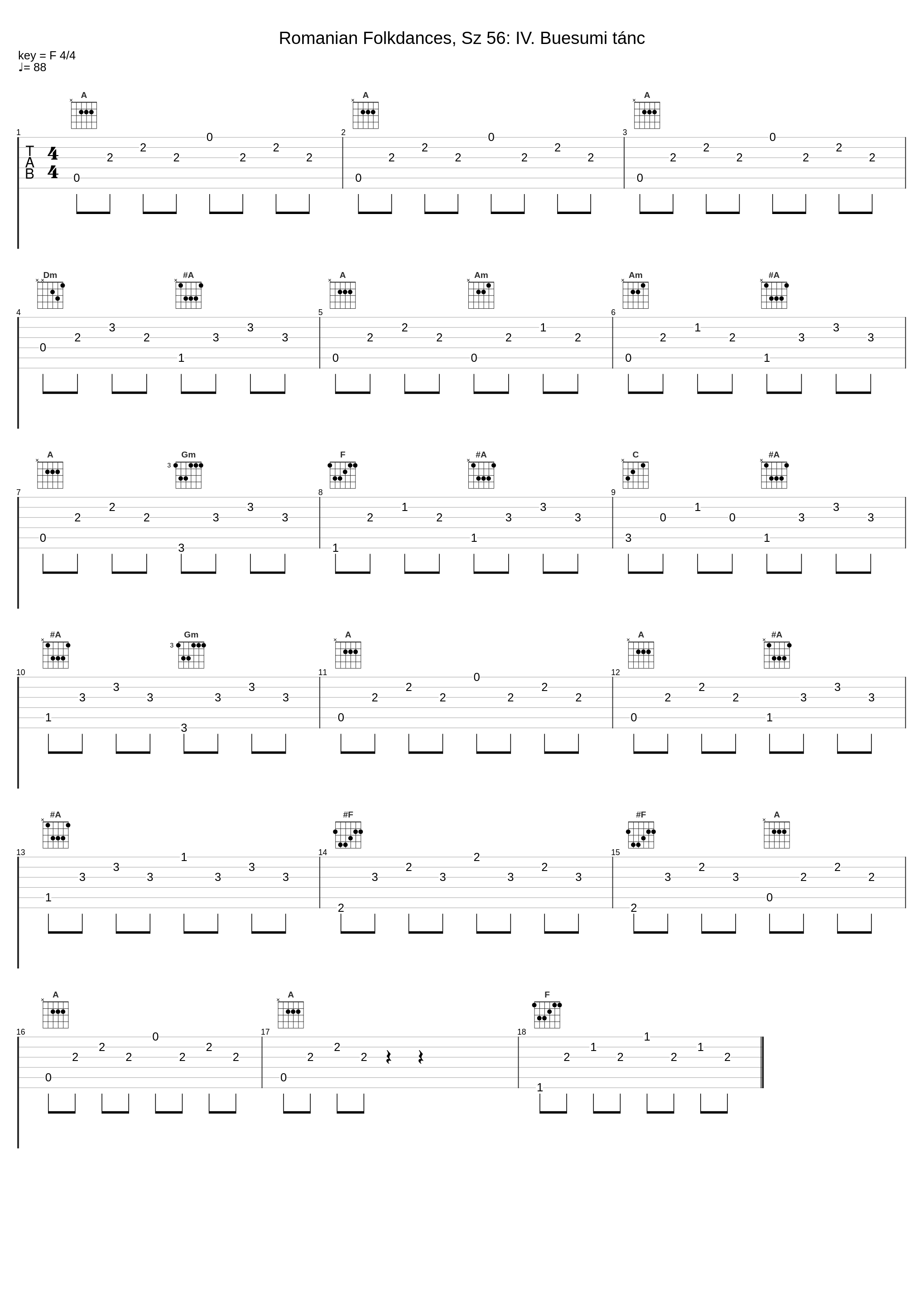 Romanian Folkdances, Sz 56: IV. Buesumi tánc_Klara Würtz_1