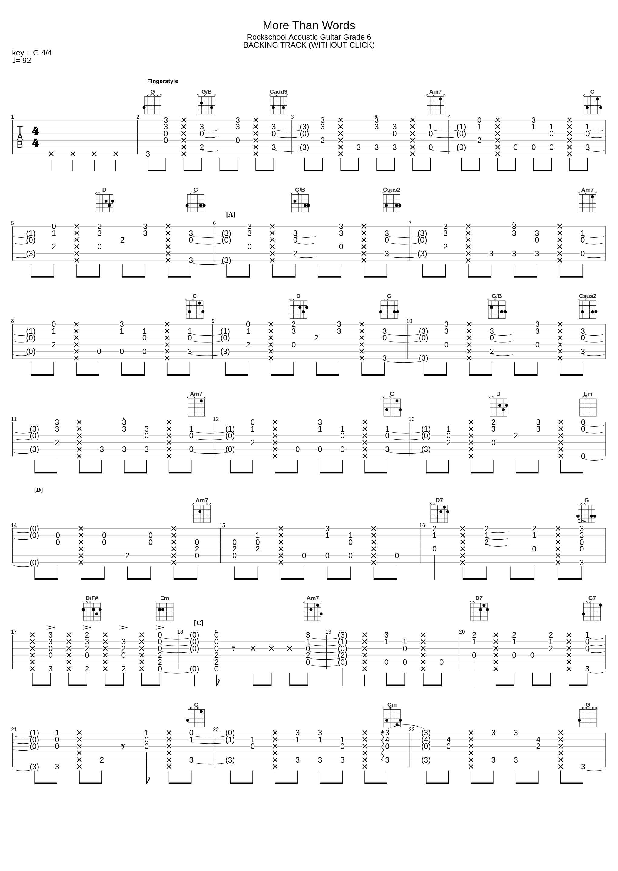 More than words - Rockschool Acoustic Guitar grade 6_Suchaitguitars@Gmail.Com_1