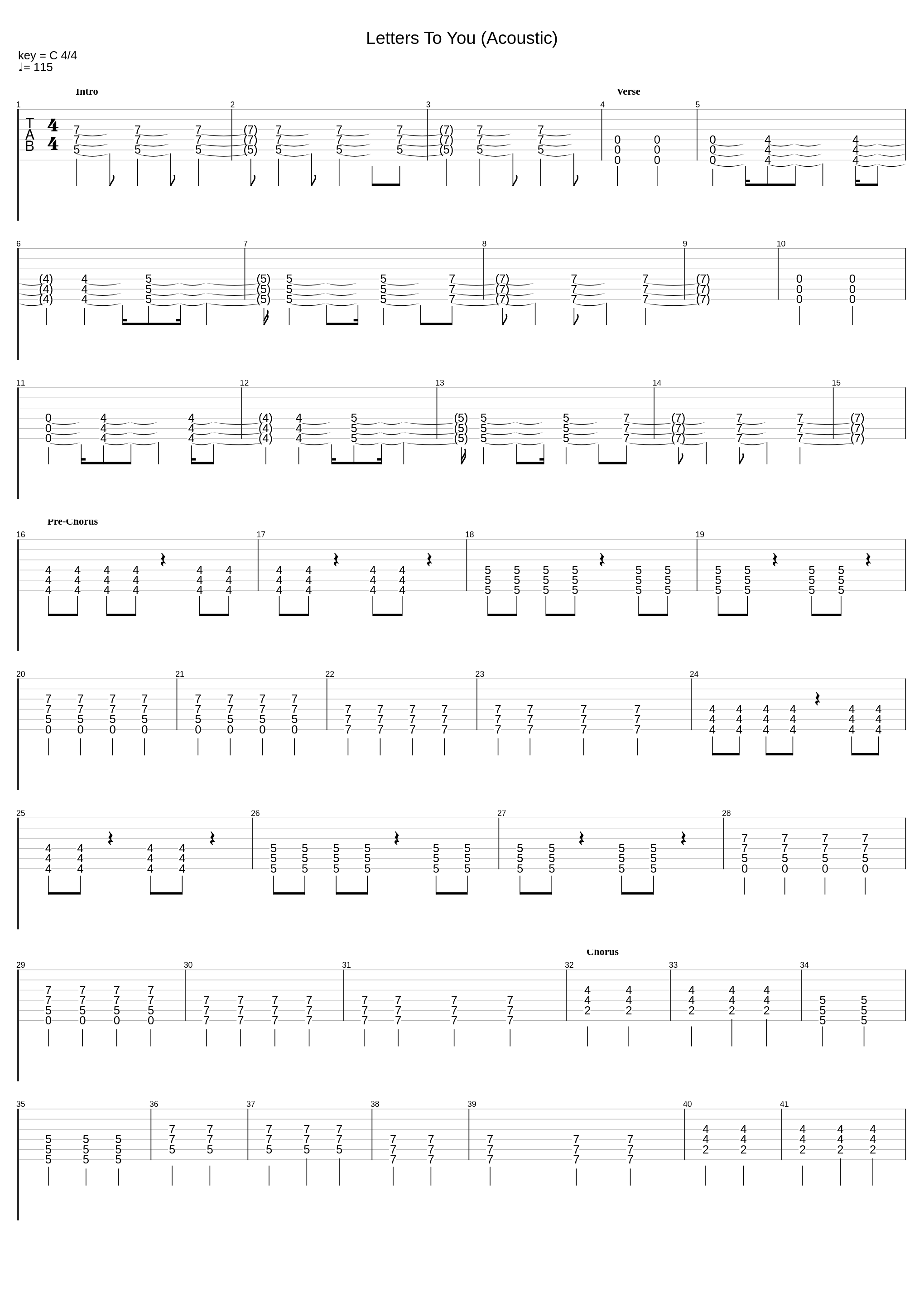 Letters To You (Acoustic)_Finch_1