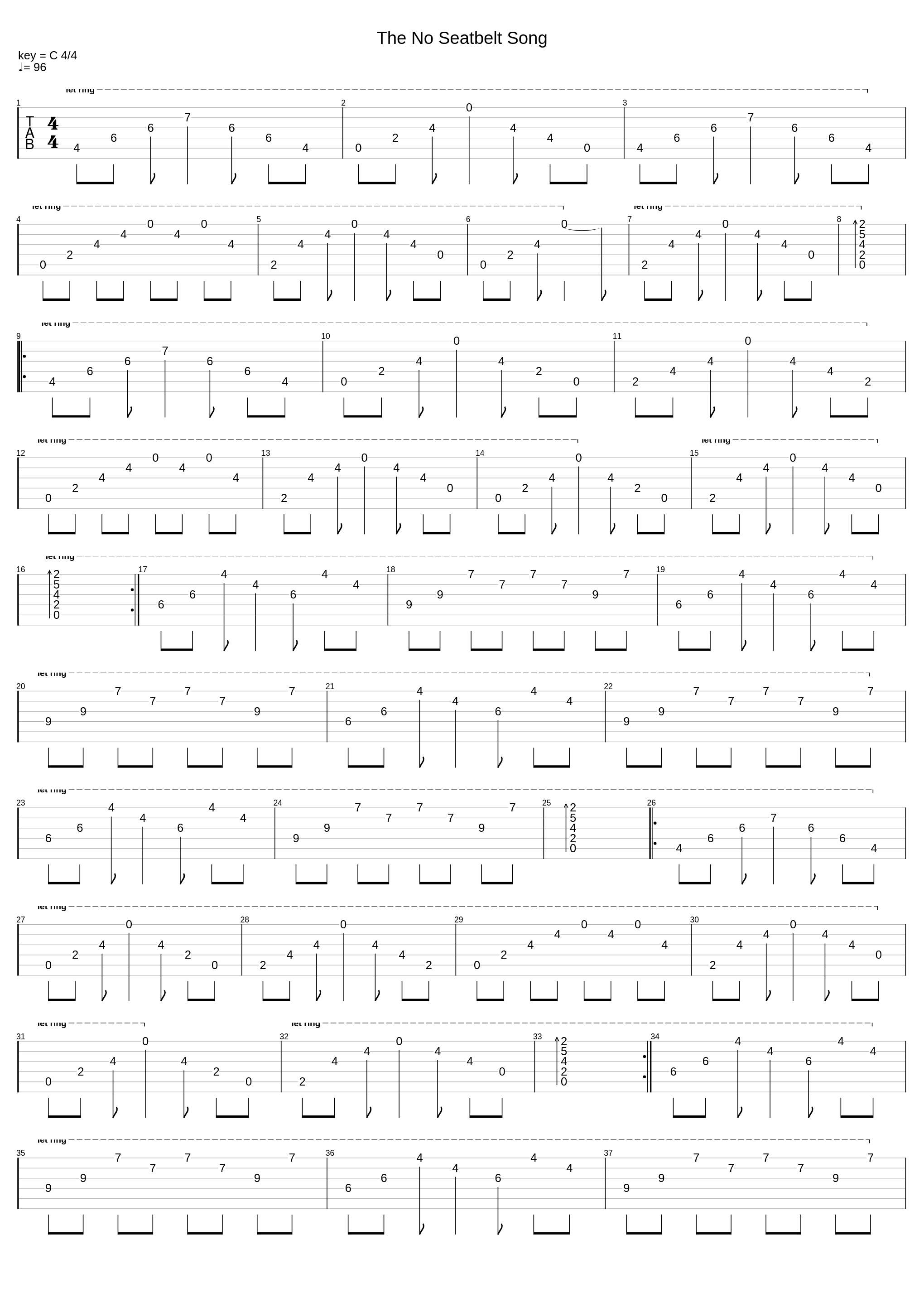 The No Seatbelt Song_Brand New_1