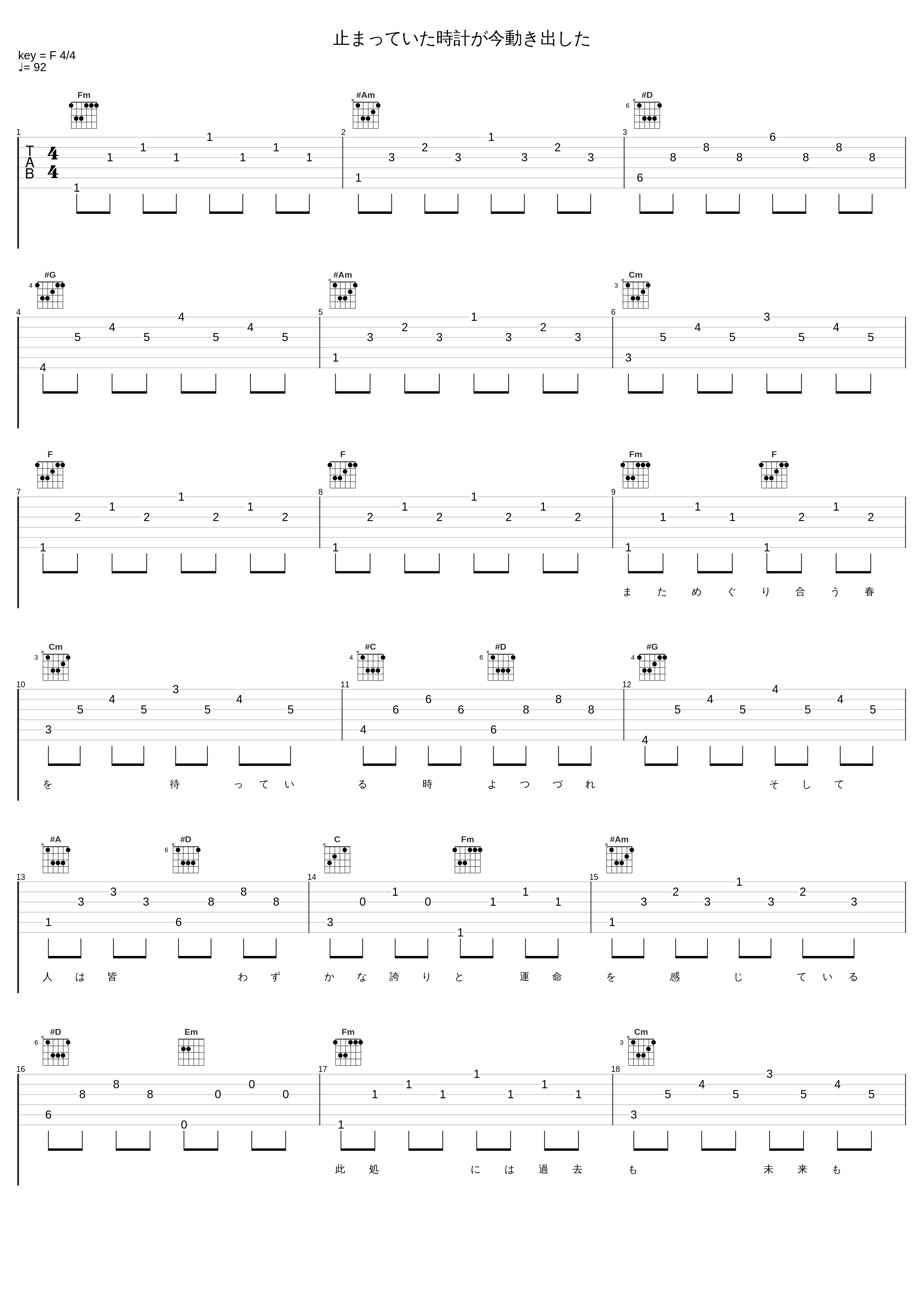 止まっていた時計が今動き出した_ZARD_1