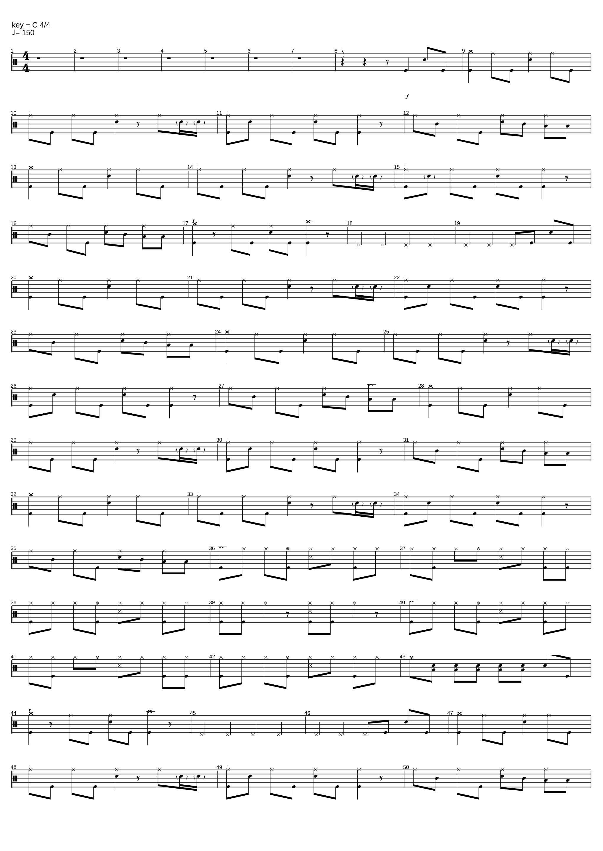 Suffer for Nothing drum transcription_Exosphere_1