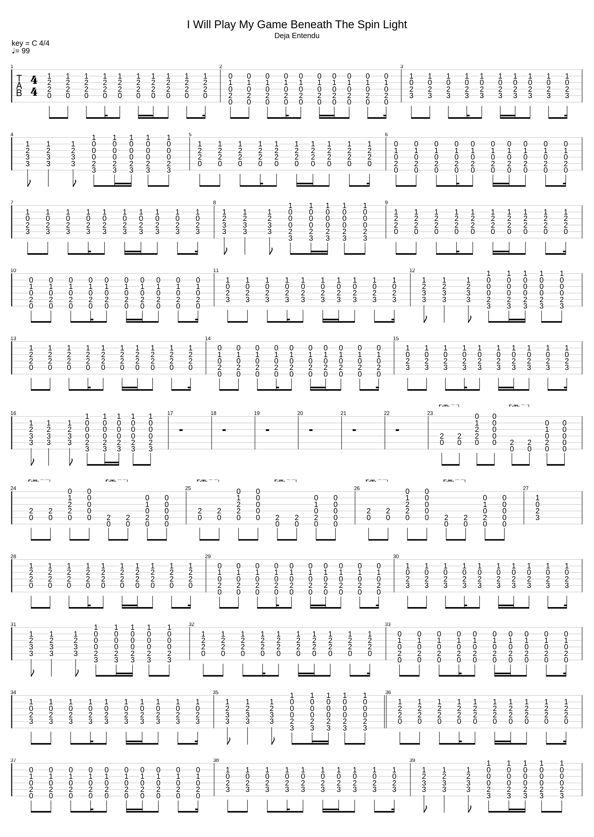 I Will Play My Game Beneath The Spin Light_Brand New_1