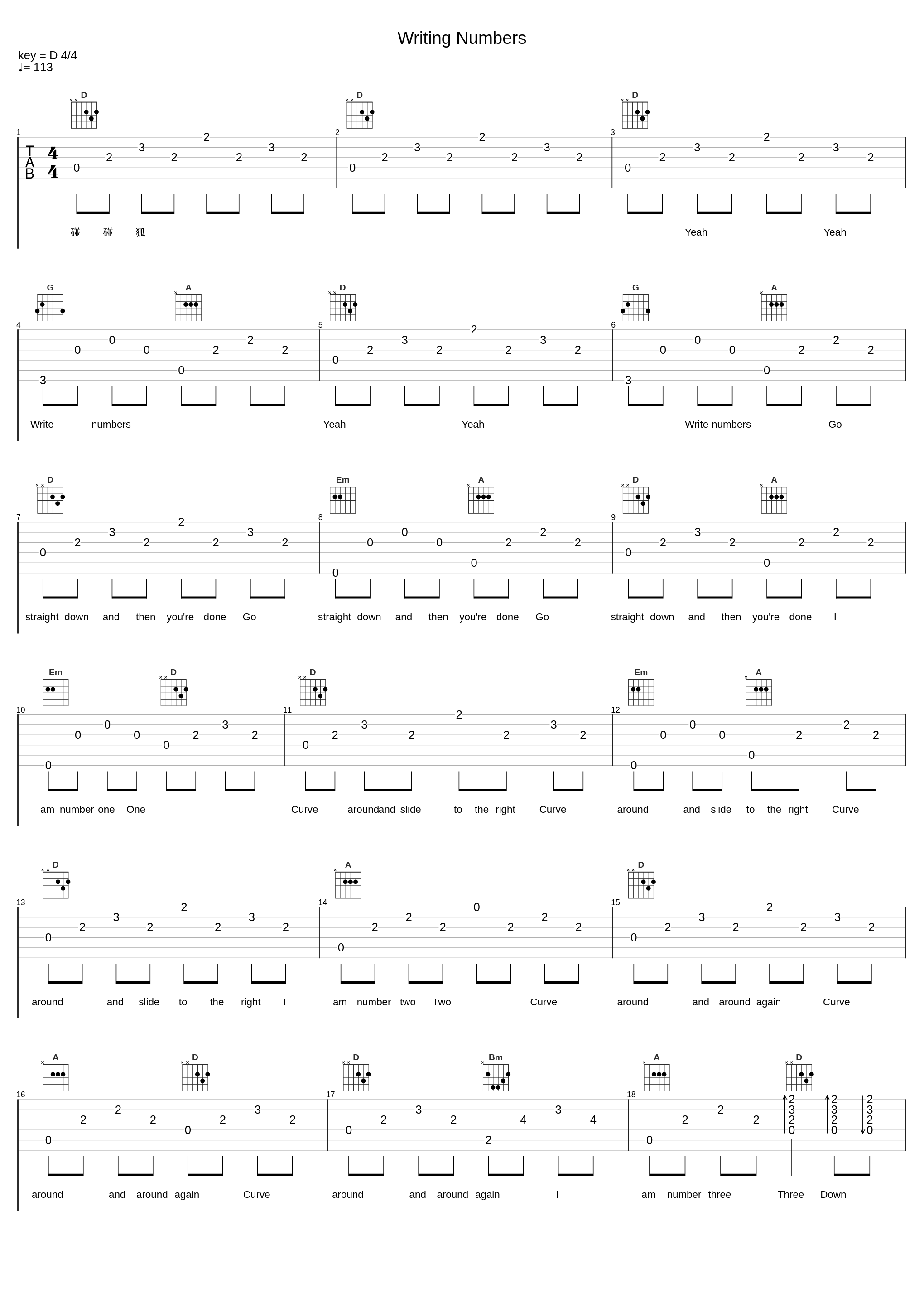 Writing Numbers_碰碰狐PINKFONG_1