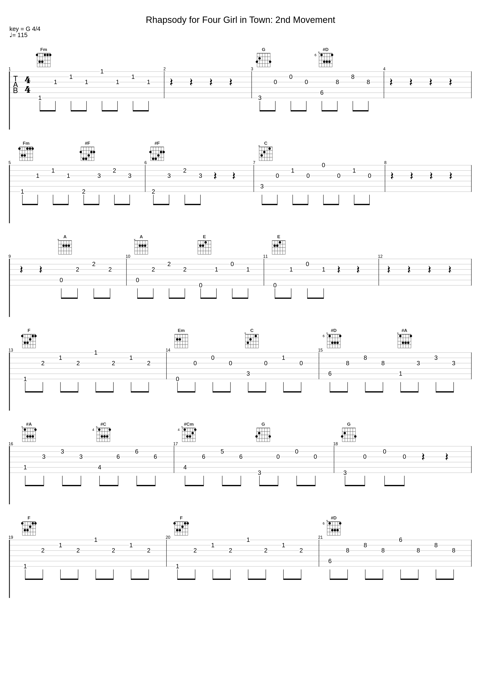 Rhapsody for Four Girl in Town: 2nd Movement_The Four Aces_1