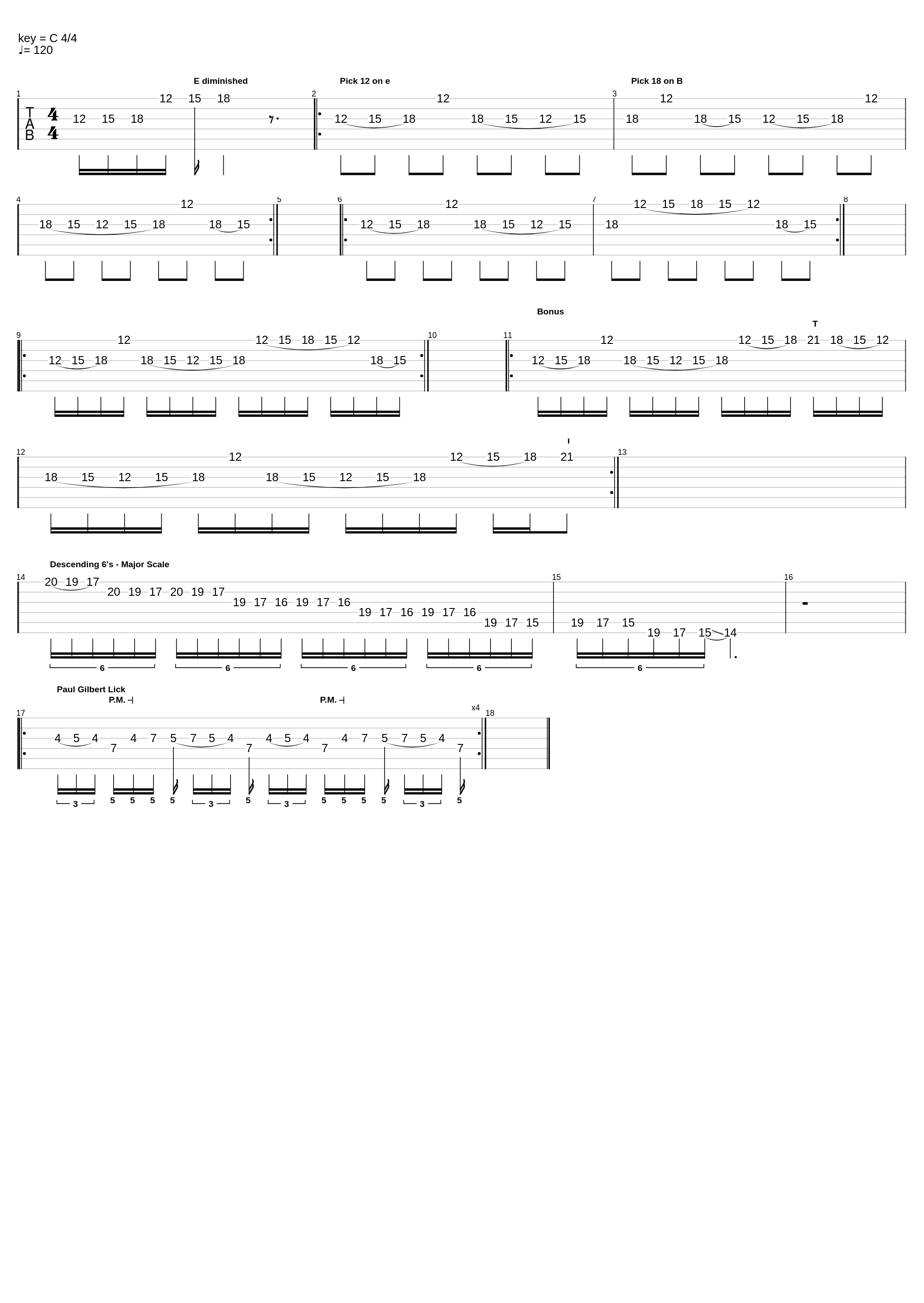 1/19/23 - Diminished Arpeggio and Major Scale_Ed Kovach_1