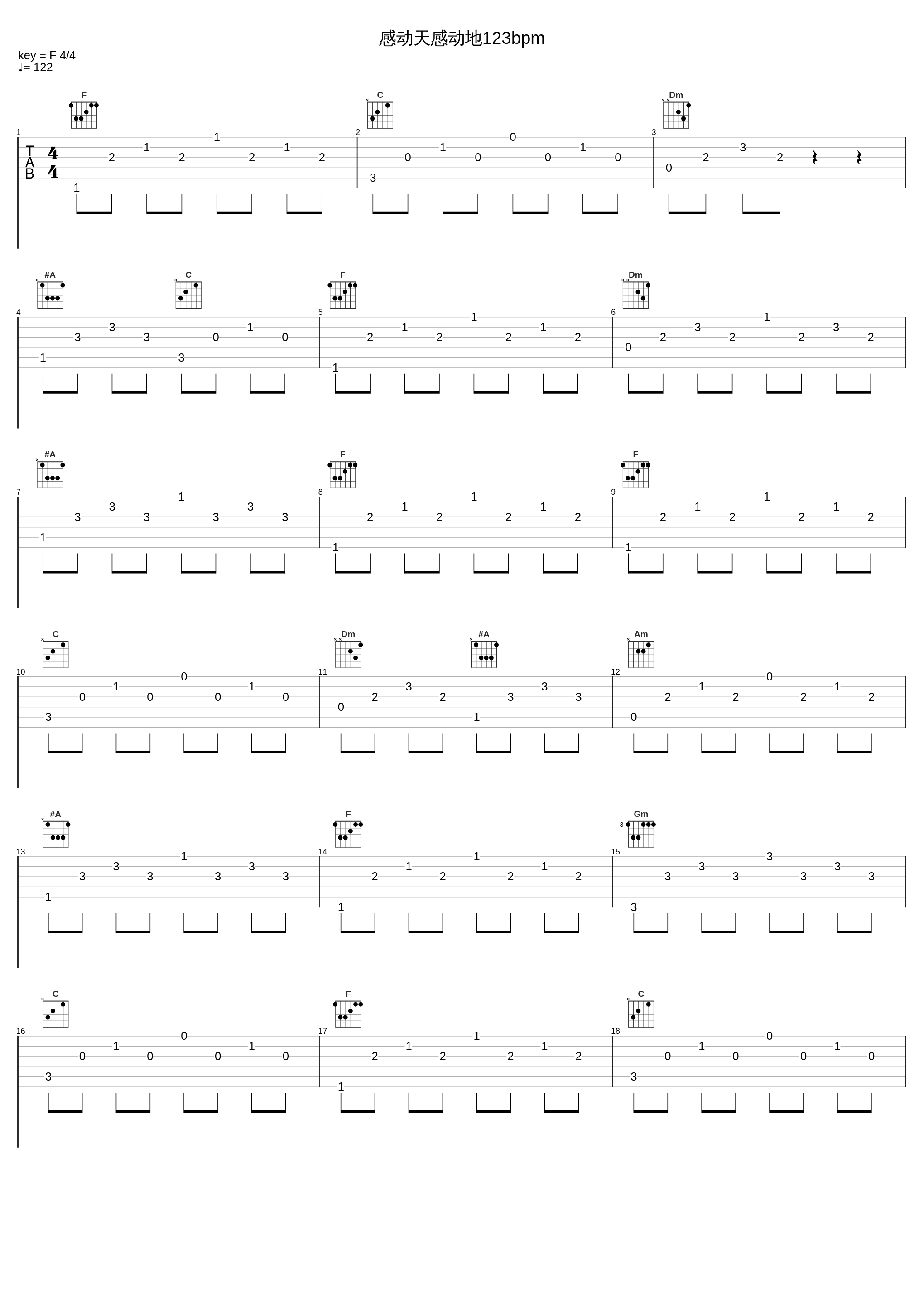 感动天感动地123bpm_宇桐非_1