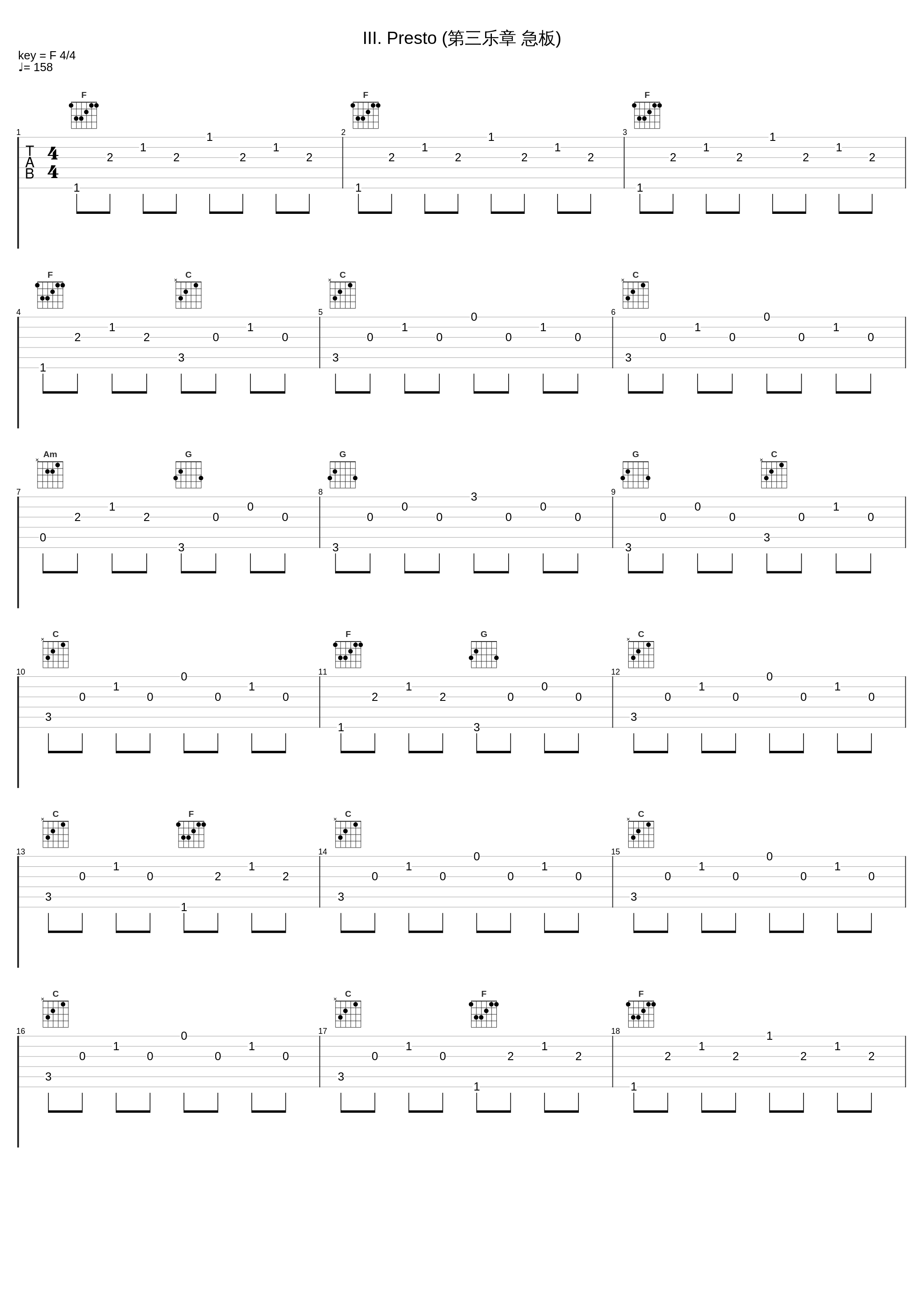 III. Presto (第三乐章 急板)_Craig Sheppard_1